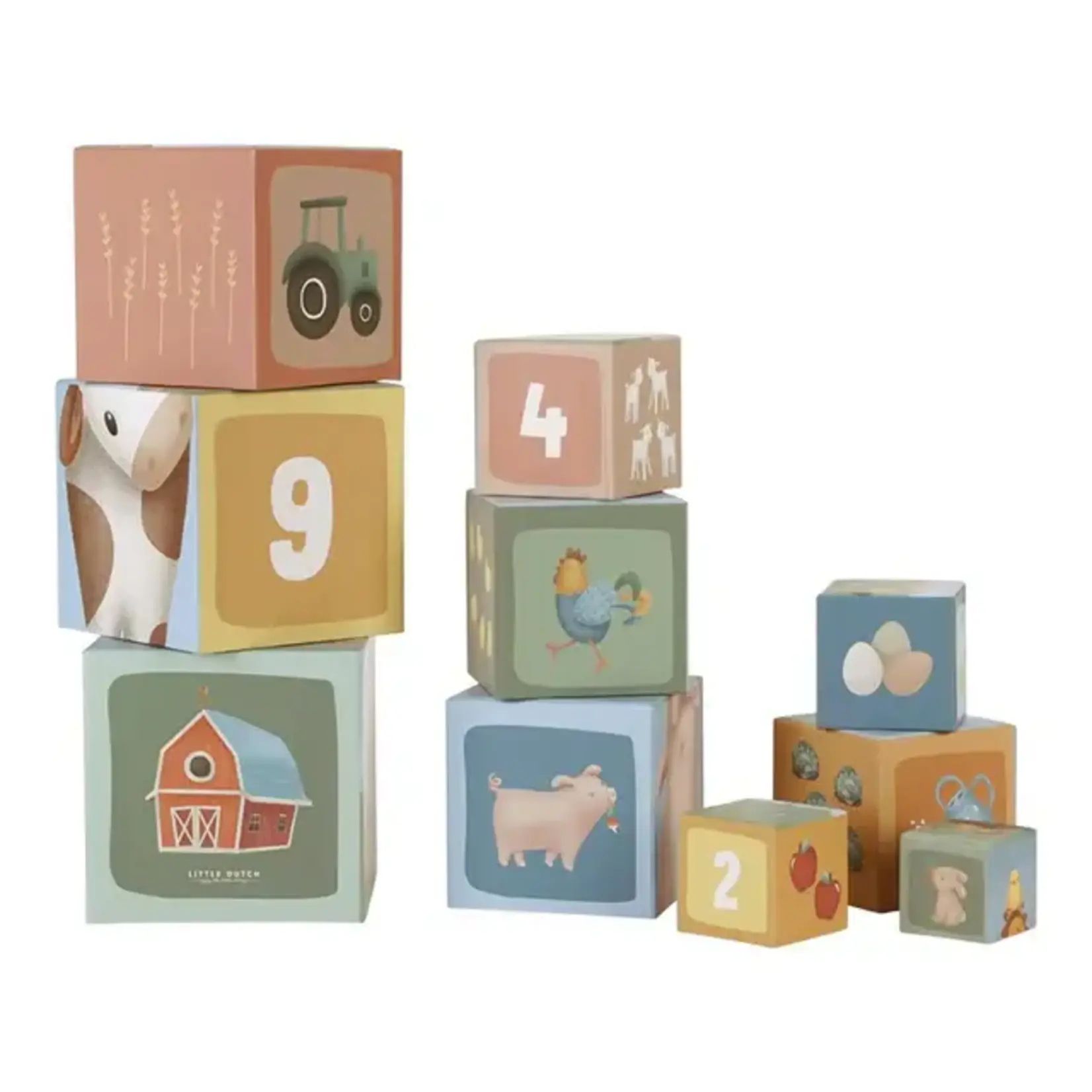 Little Dutch Toys - Kartonnen Stapeltoren Little Farm