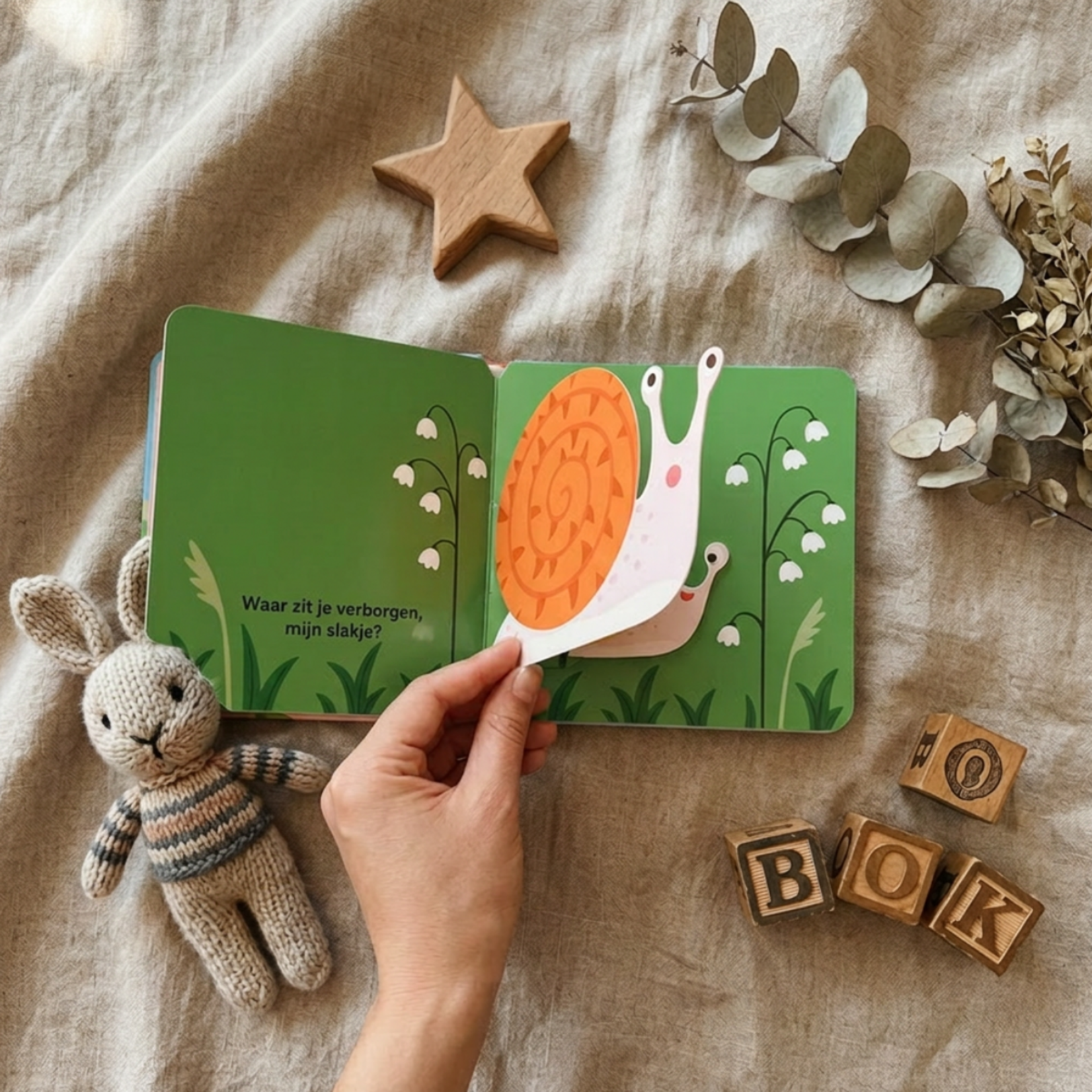 Eva Mouton Oogappel - Flpajesboek 'Waar is mijn baby?'