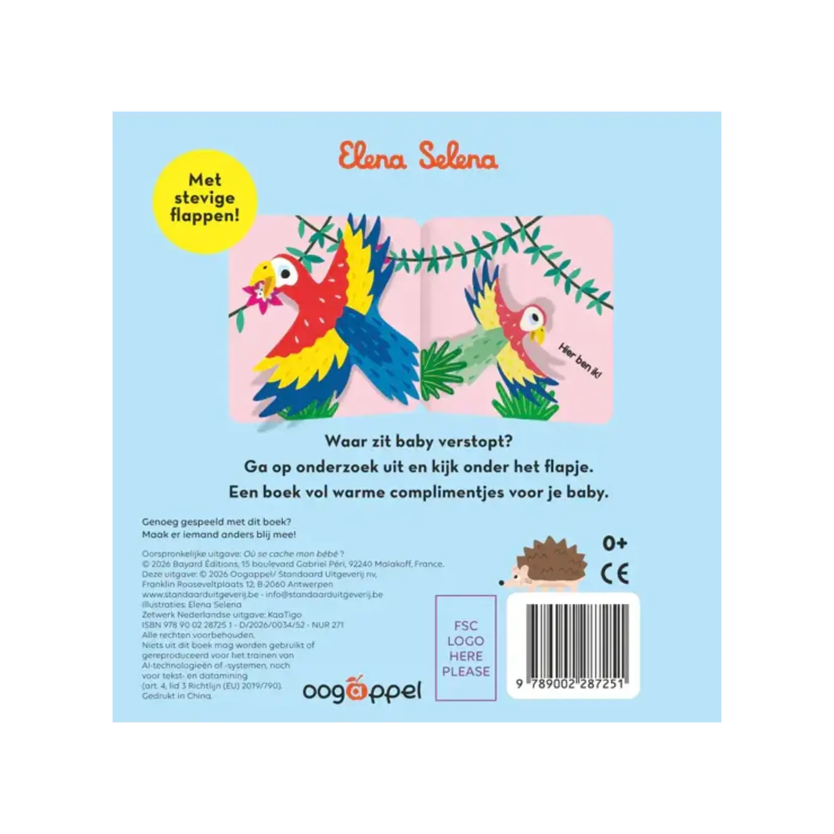 Eva Mouton Oogappel - Flpajesboek 'Waar is mijn baby?'