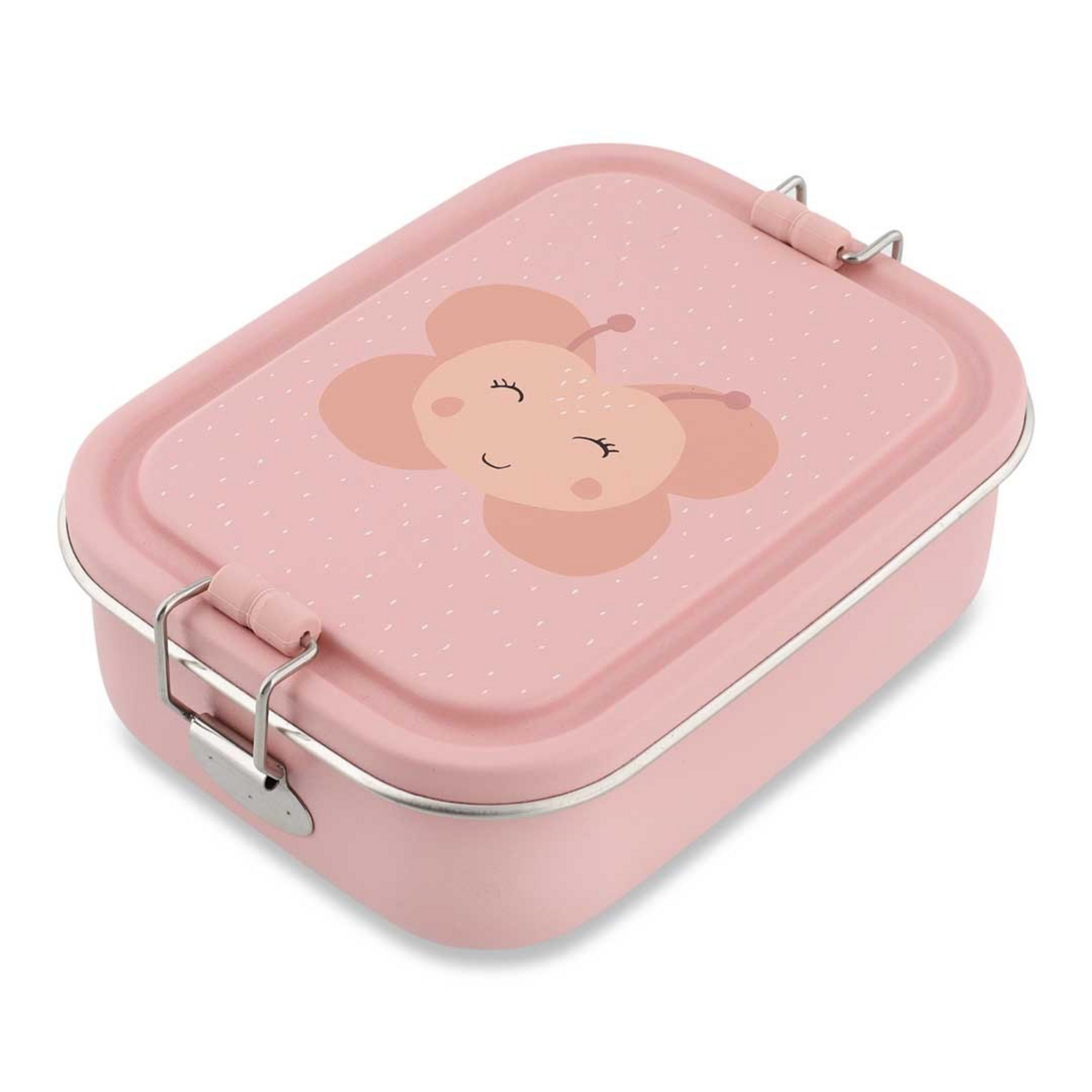 Trixie Trixie  -Brooddoos / Lunch Box RVS klein - Mrs. Butterfly (17x13x6 cm)