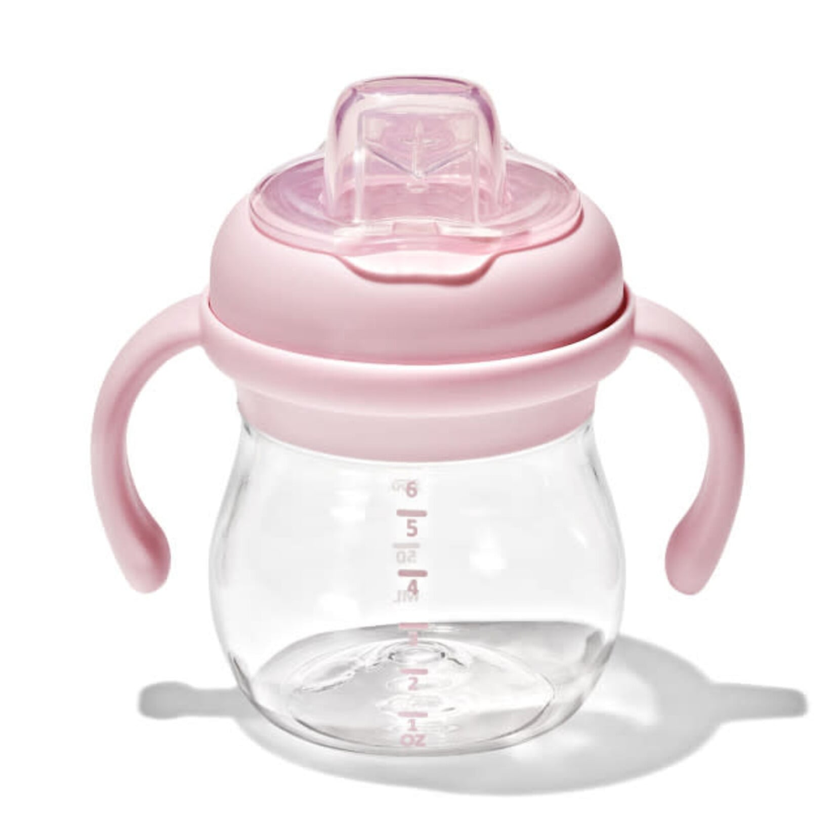 Oxo Tot Oxo Tot - Transitions Antilekbeker met zachte tuit en afneembare handvaten (150 ml) Blossom