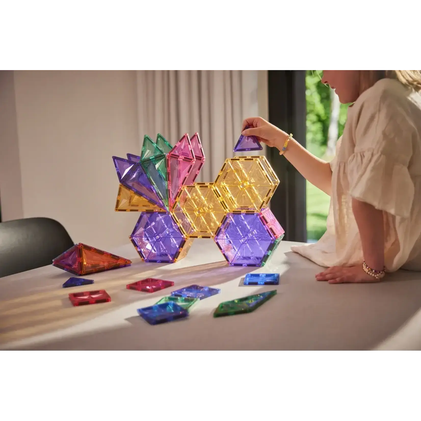 Cleverclixx - Geo Pack Pastel | 45 pieces - magnetisch speelgoed