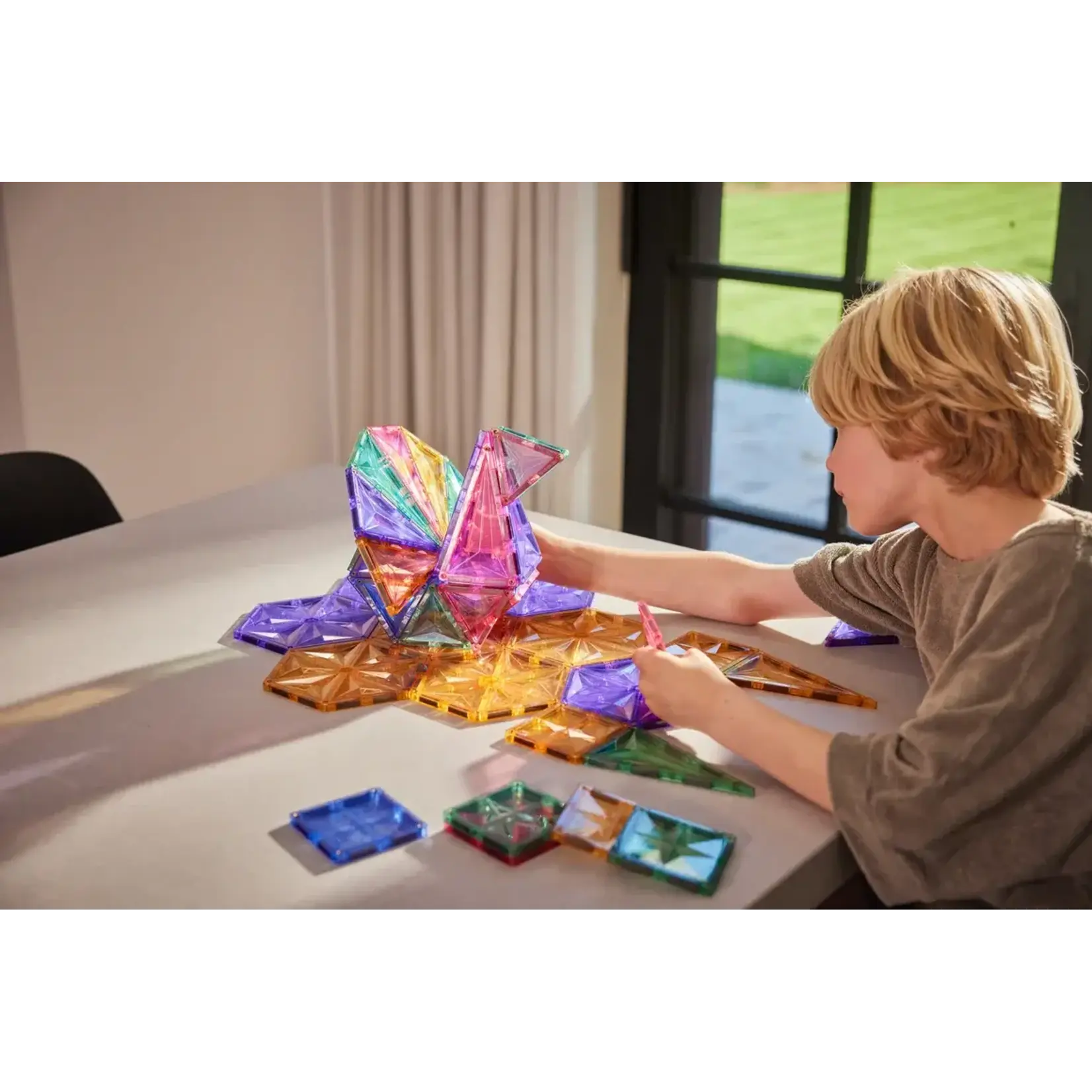 Cleverclixx - Geo Pack Pastel | 45 pieces - magnetisch speelgoed