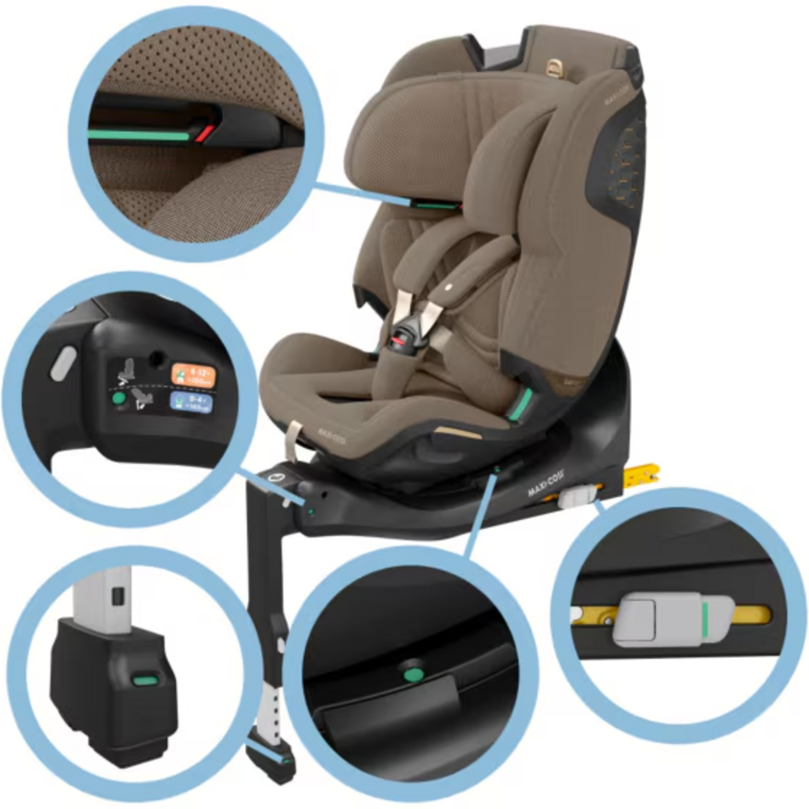 Maxi Cosi - Emerald 360 Pro  Authentic Truffle (0-12 jaar) ***