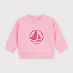 Petit Bateau Petit Bateau - Sweatshirt - Roze Logo