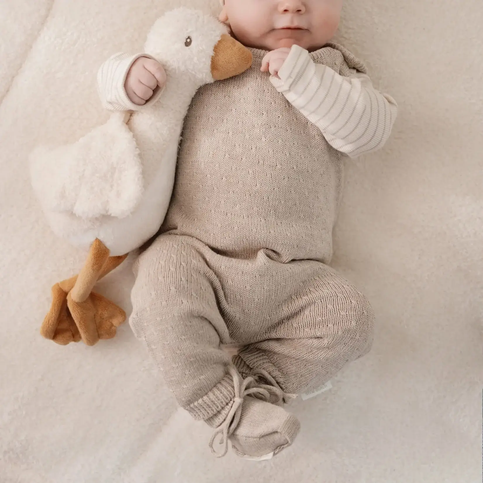 Little Dutch Little Dutch - Slofjes Newborn Naturals - Beige