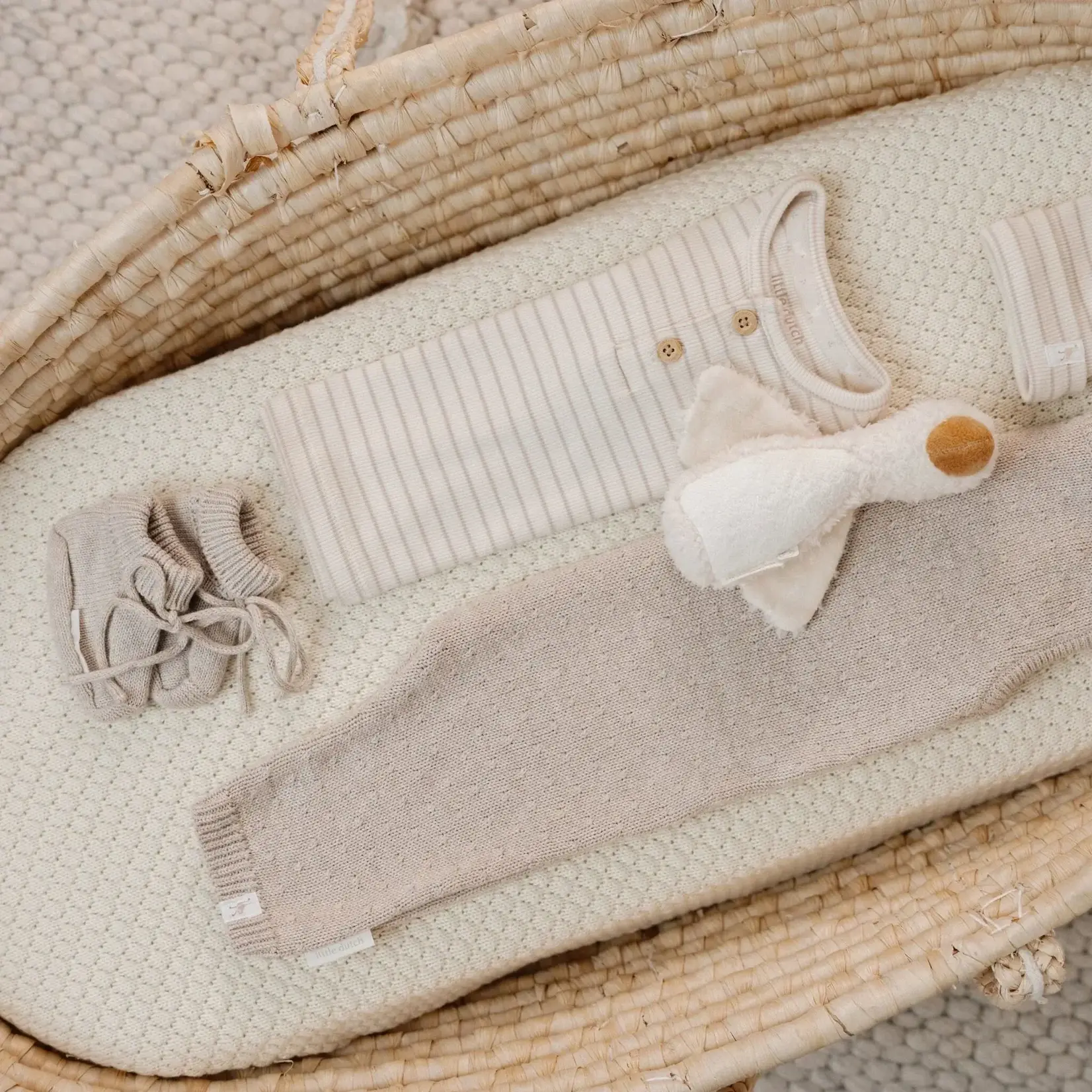 Little Dutch Little Dutch - Slofjes Newborn Naturals - Beige