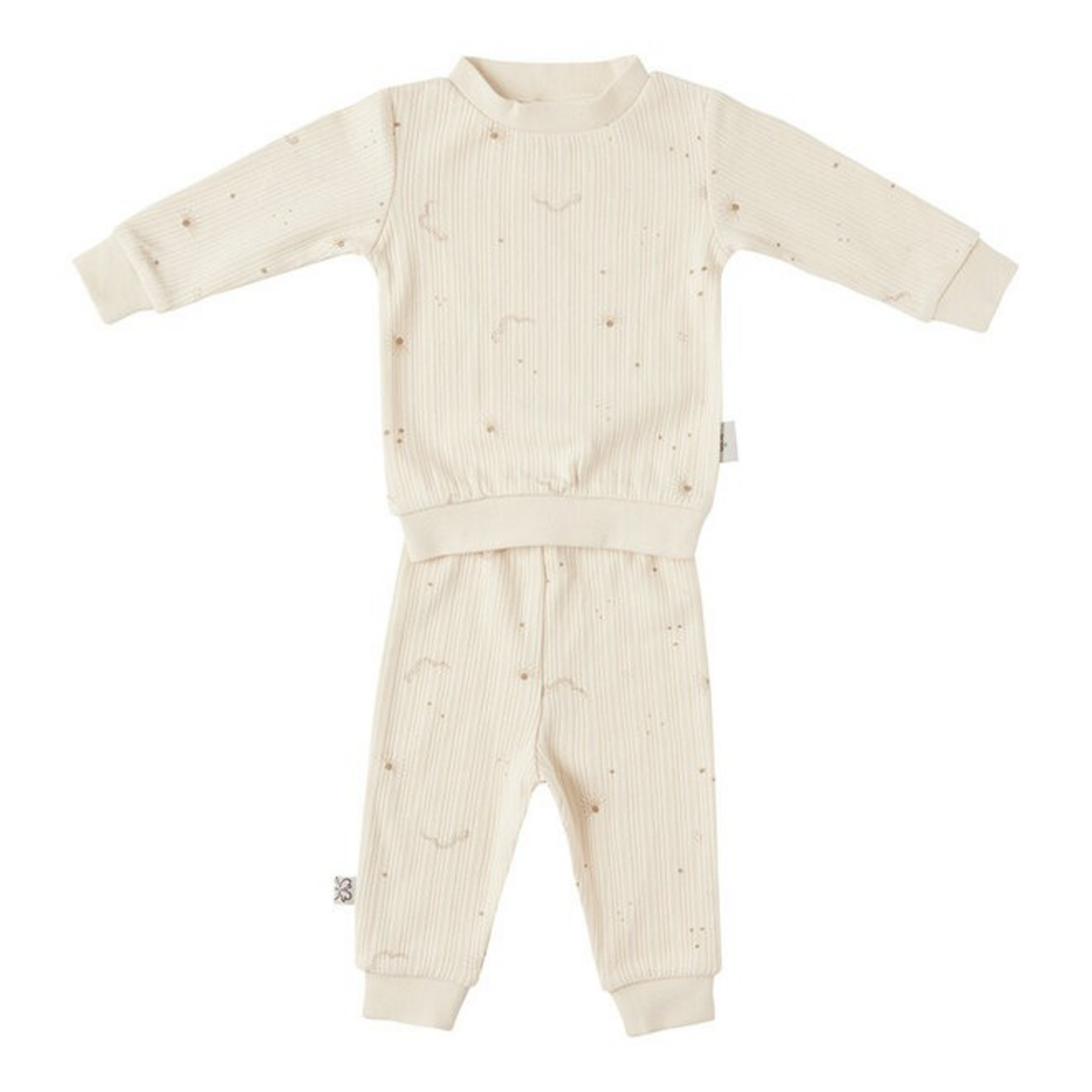 Witlof for Kids Witlof for Kids - Pyjama Set 2-delig Galaxy Dreams - Soft Sand | Ecru