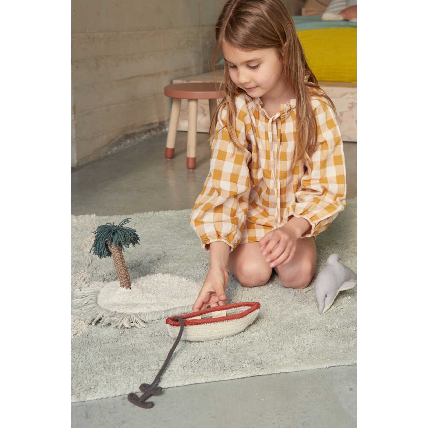 Lorena Canals Lorena Canals - Washable Play Rug Waves 90 x 130 cm