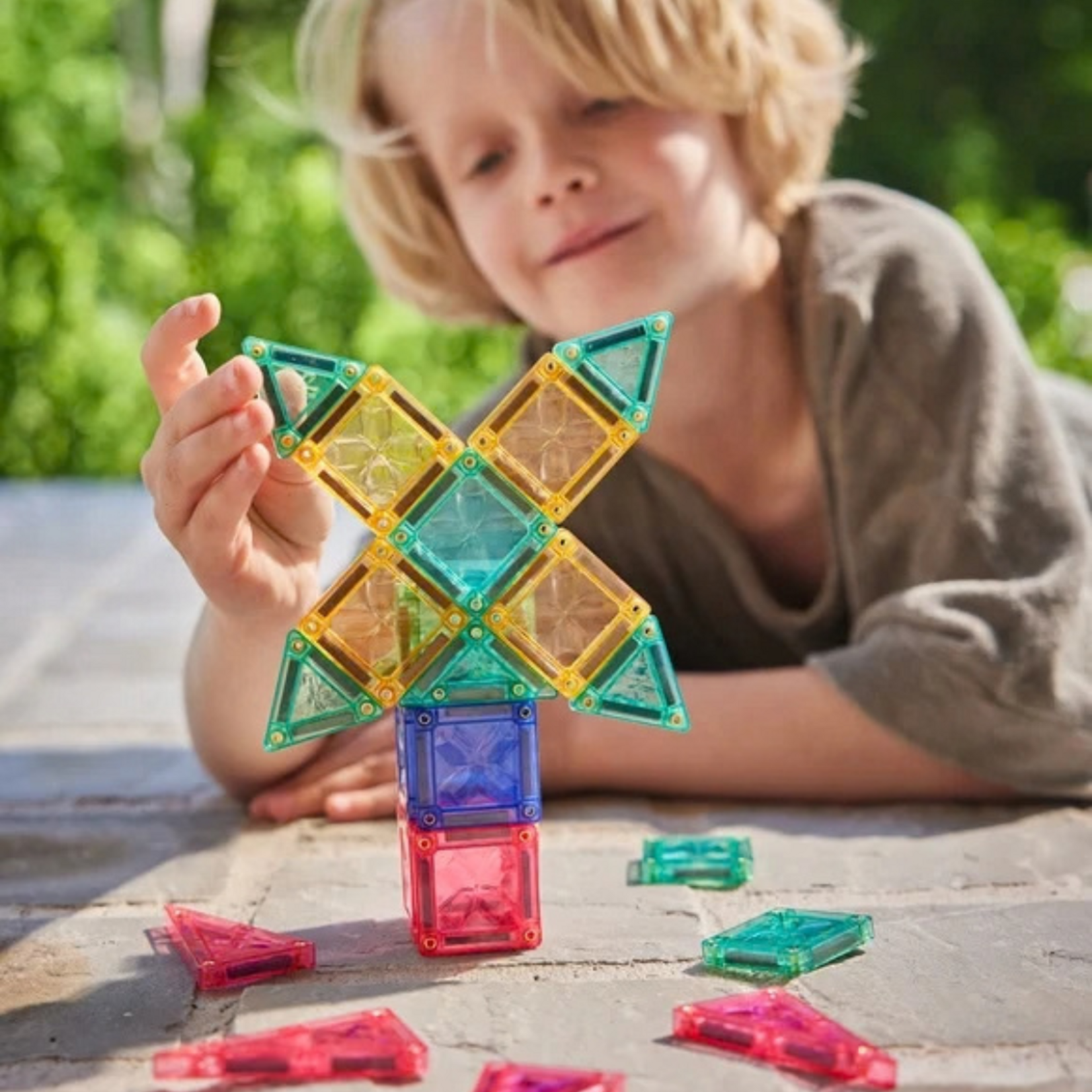 Cleverclixx - Mini Tiles Pack Pastel | 28 stuks - magnetisch speelgoed