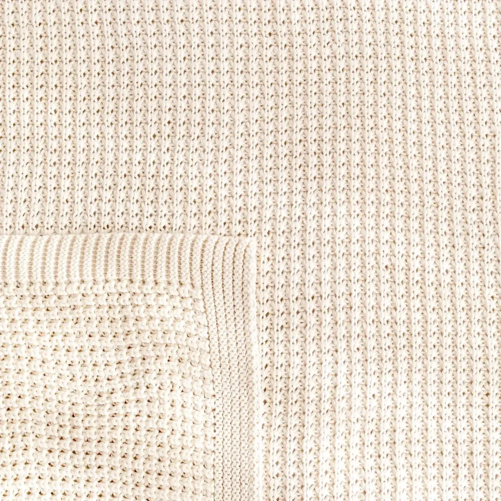 Bemini Bemini - Blanket 80*100 cm Knitted 20 ecru