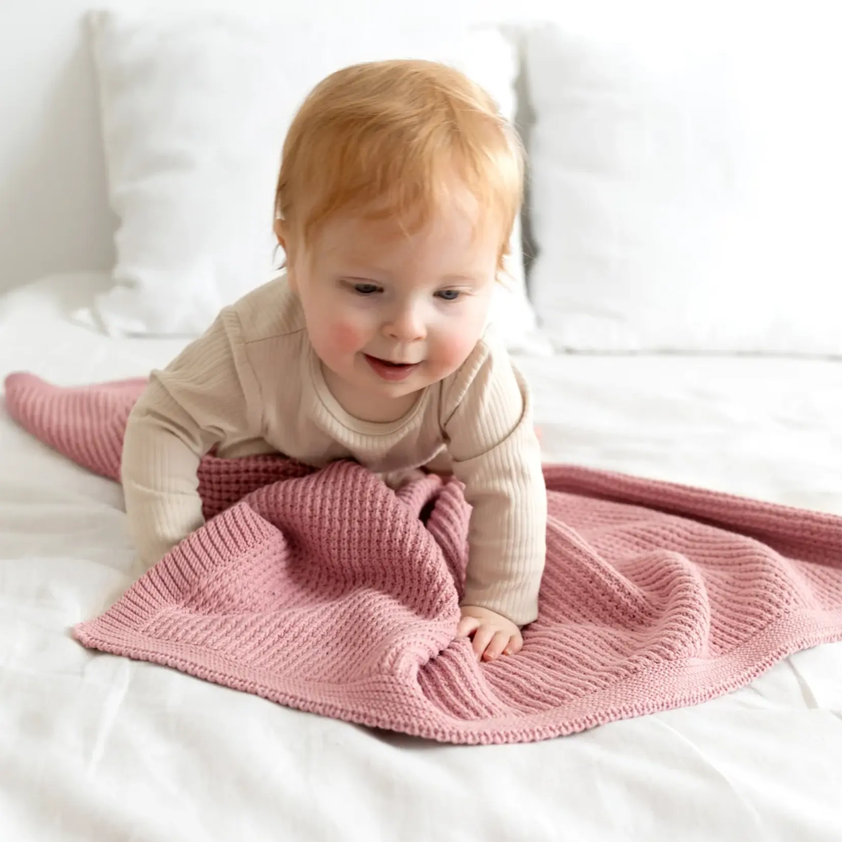 Bemini Bemini - Blanket 80*100 cm Knitted 43 vintage