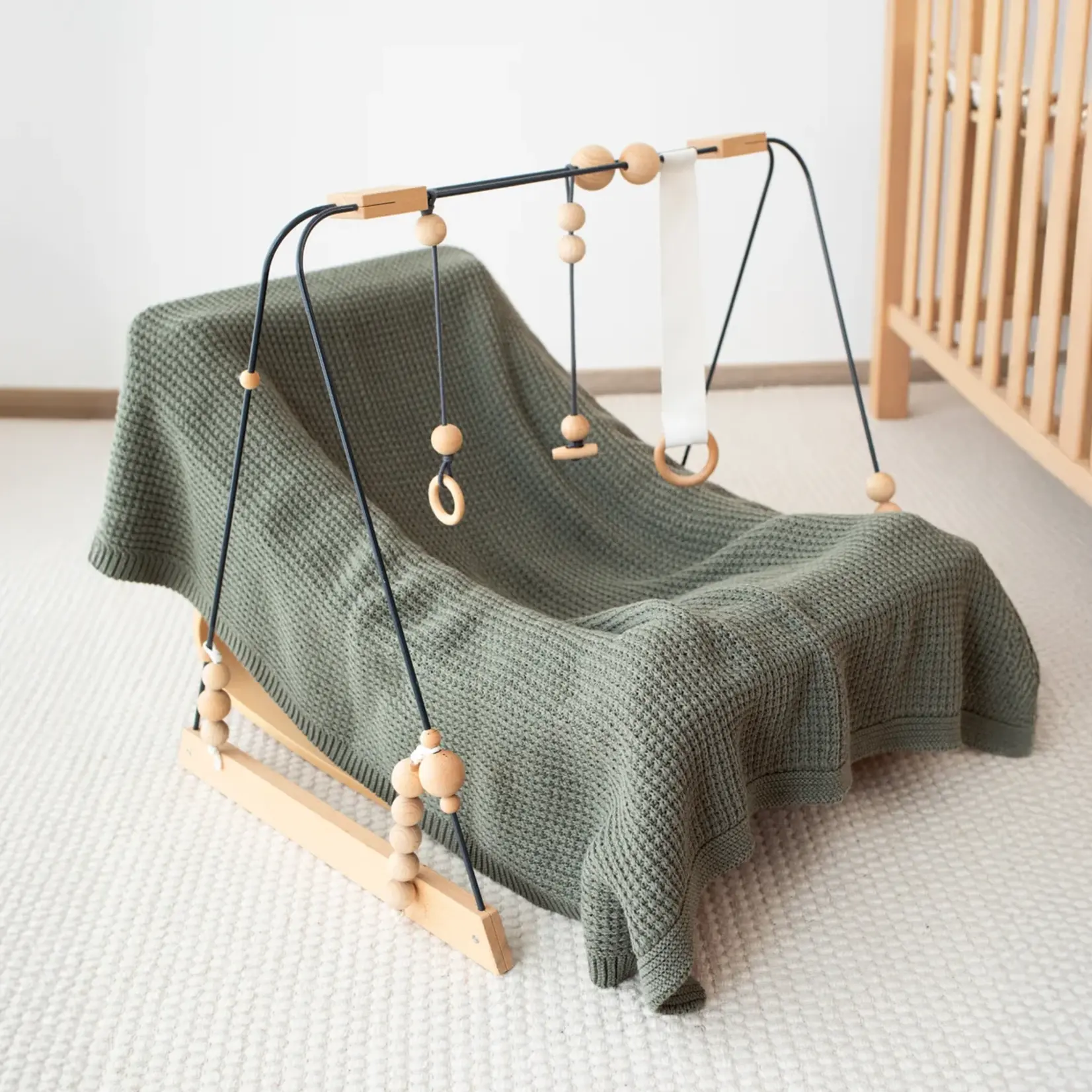 Bemini Bemini - Blanket 80*100 cm Knitted 79 khaki