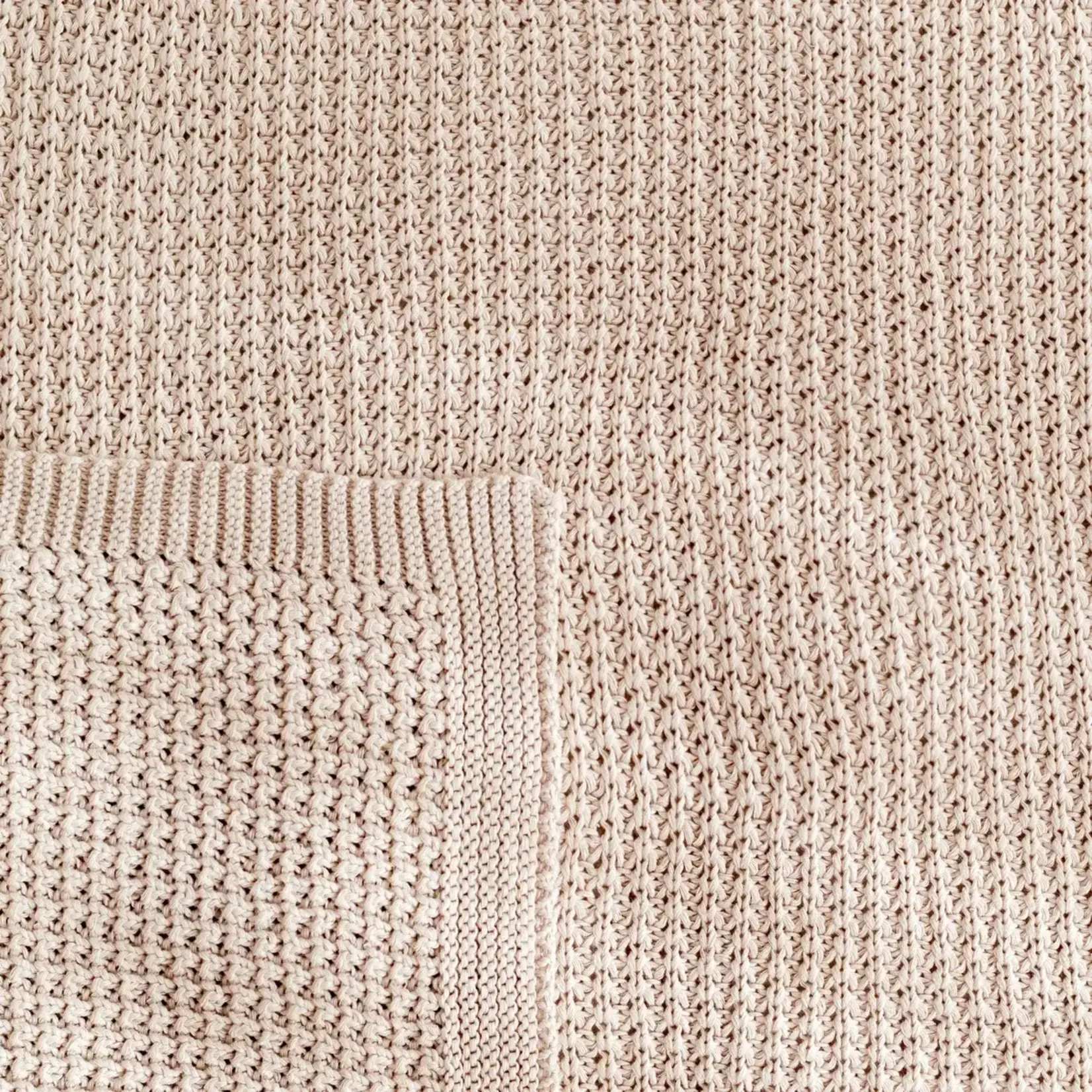 Bemini Bemini - Blanket 80*100 cm Knitted 83 sesame