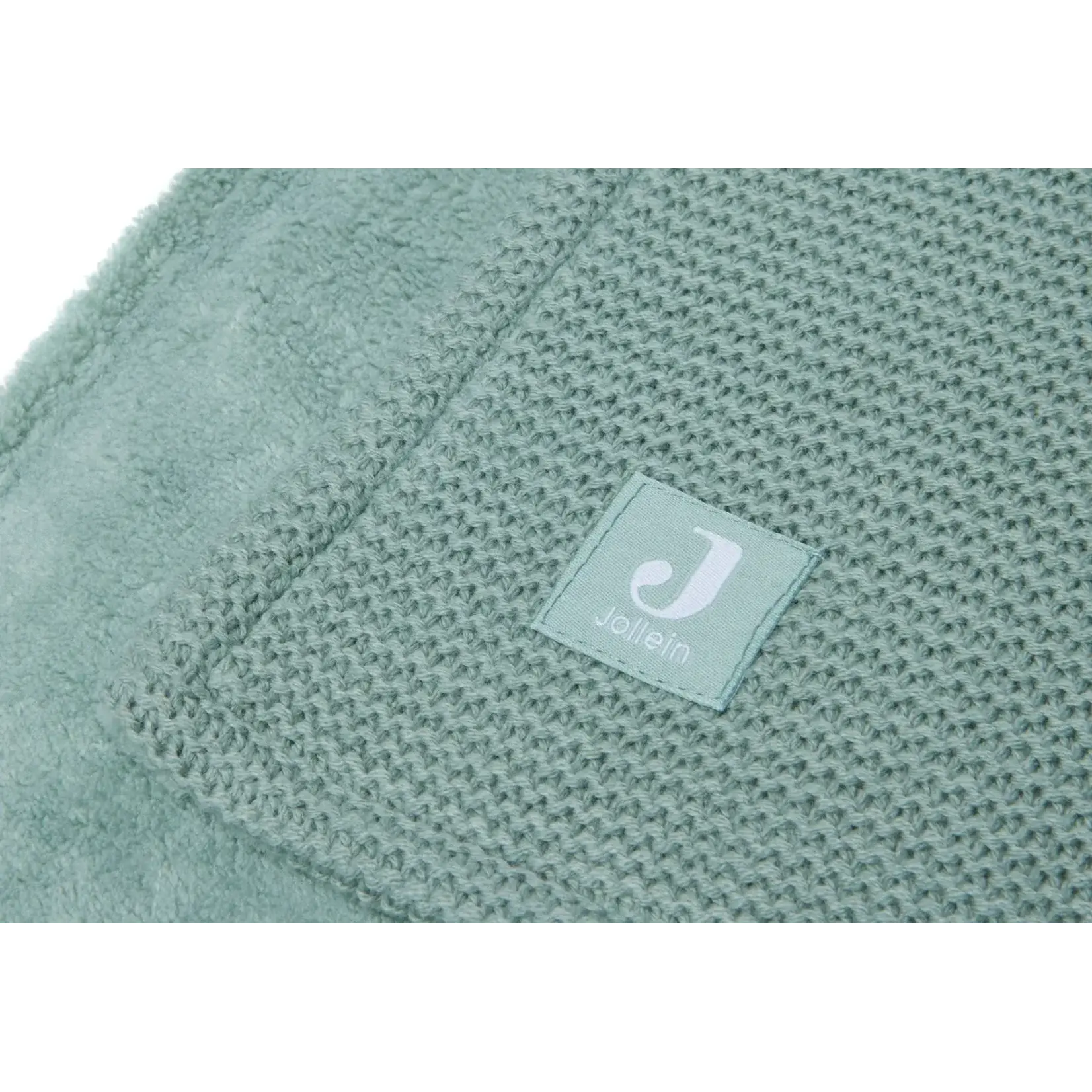Jollein Jollein - Deken Wieg 75x100cm Basic Knit - Biscuit/Fleece