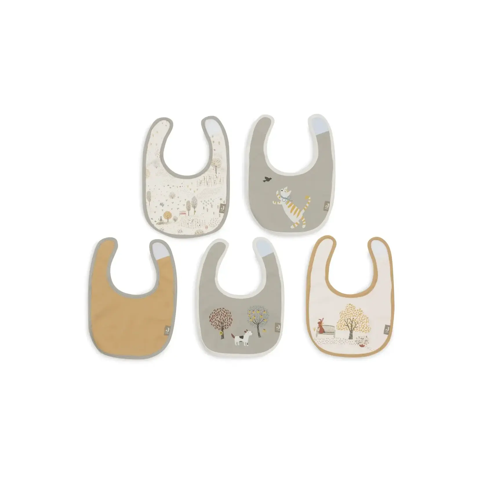 Jollein Jollein - Slab Jersey Waterproof - Tiny Park - 5 Stuks