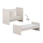 Paidi Paidi - Omvormbaar Bed Hazel 60x10 cm / 90x200 cm -  Cashmere Beige