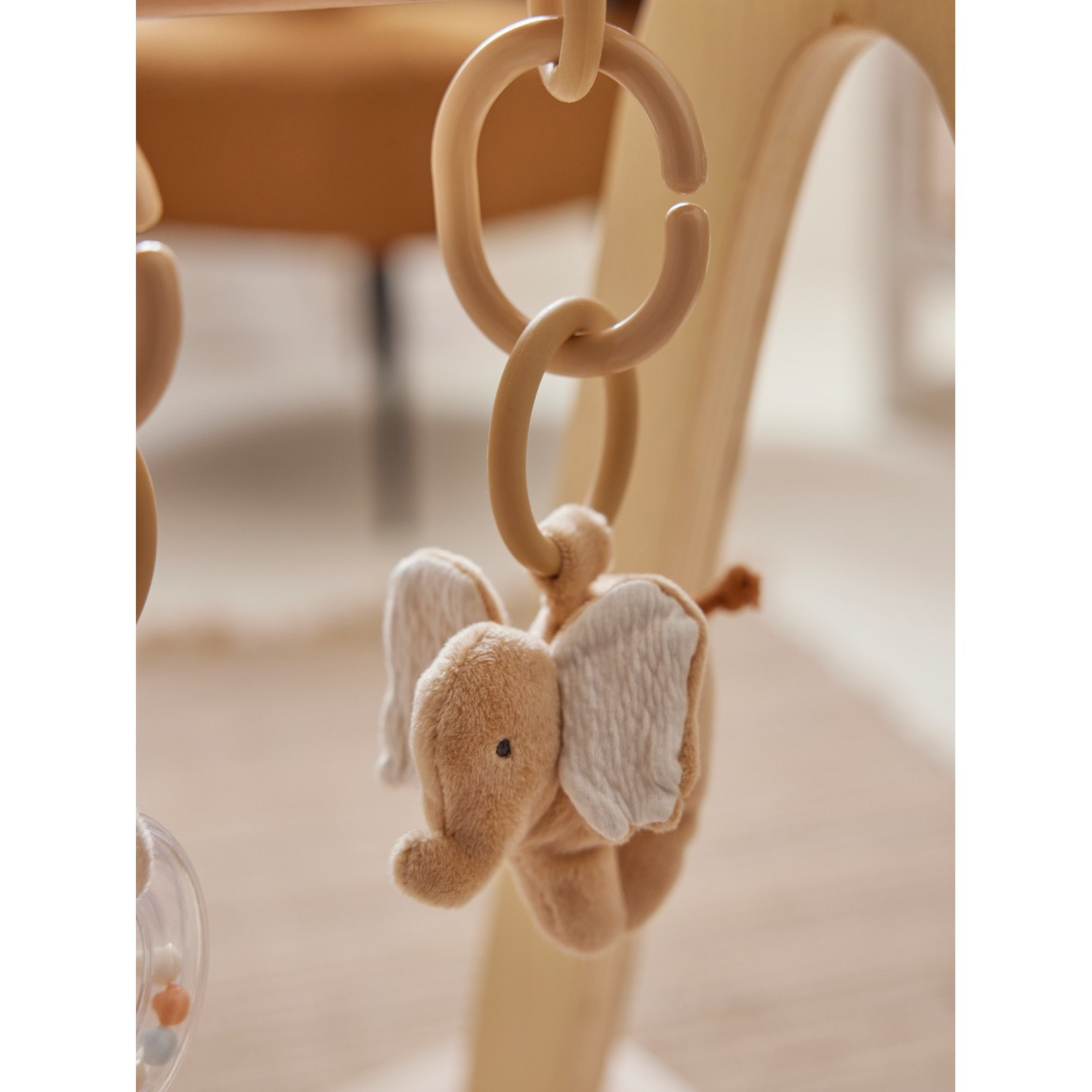 Noukies Noukies - Activiteitenset voor Speelboog / Babygym - Olifant, Konijn, Vogel