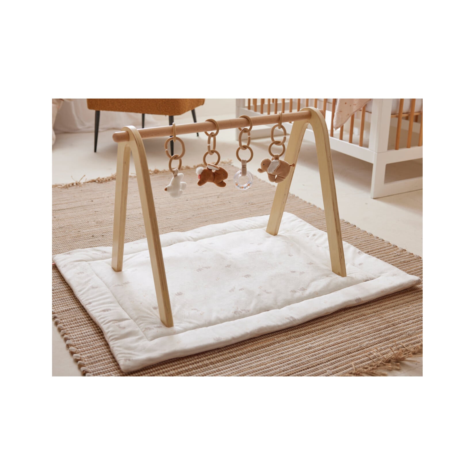 Noukies Noukies - Activiteitenset voor Speelboog / Babygym - Leeuw, Beer, Wolk