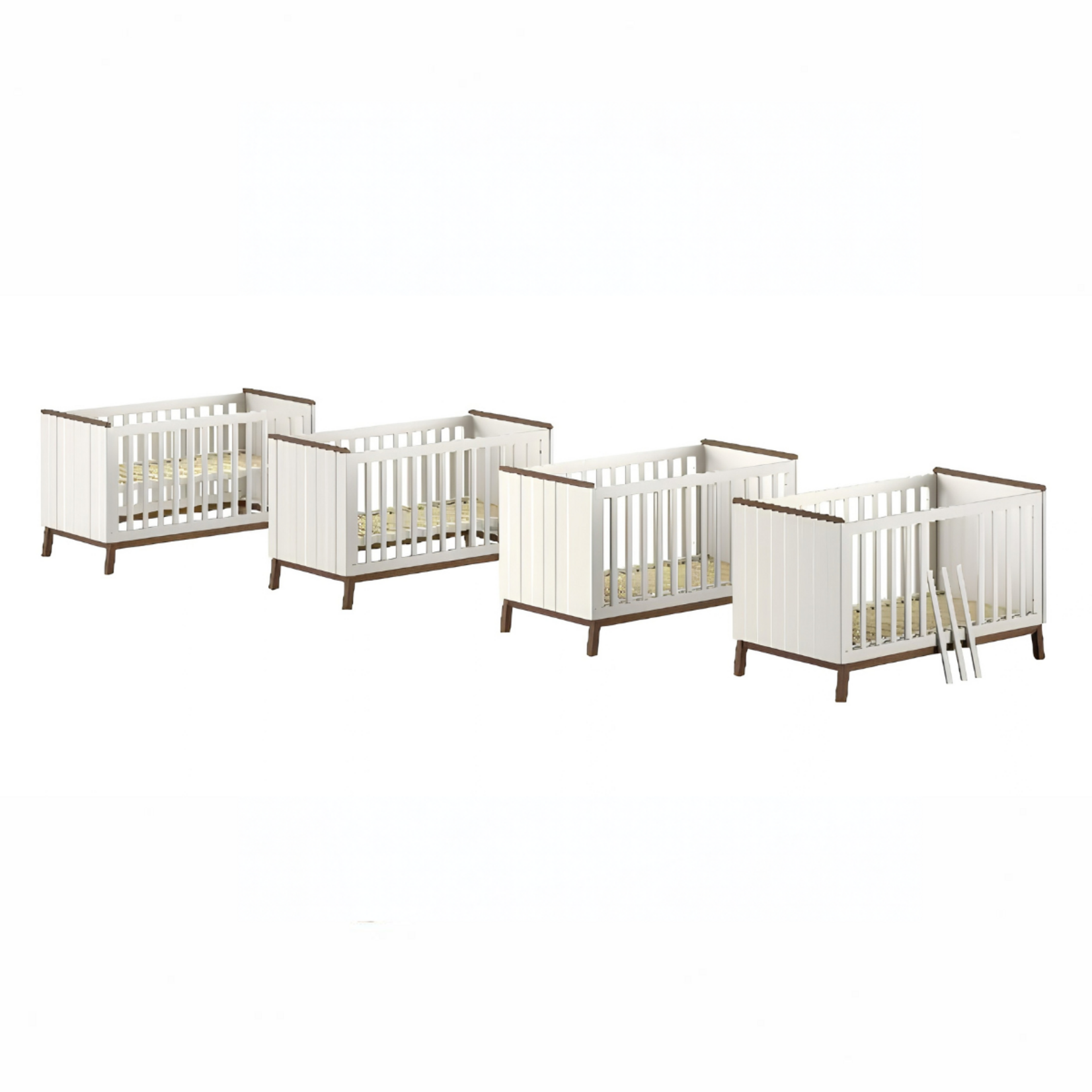 Jaxx Jaxx - Sezane Baby-/Peuterbed 70 X 140 cm Clay/Walnoot