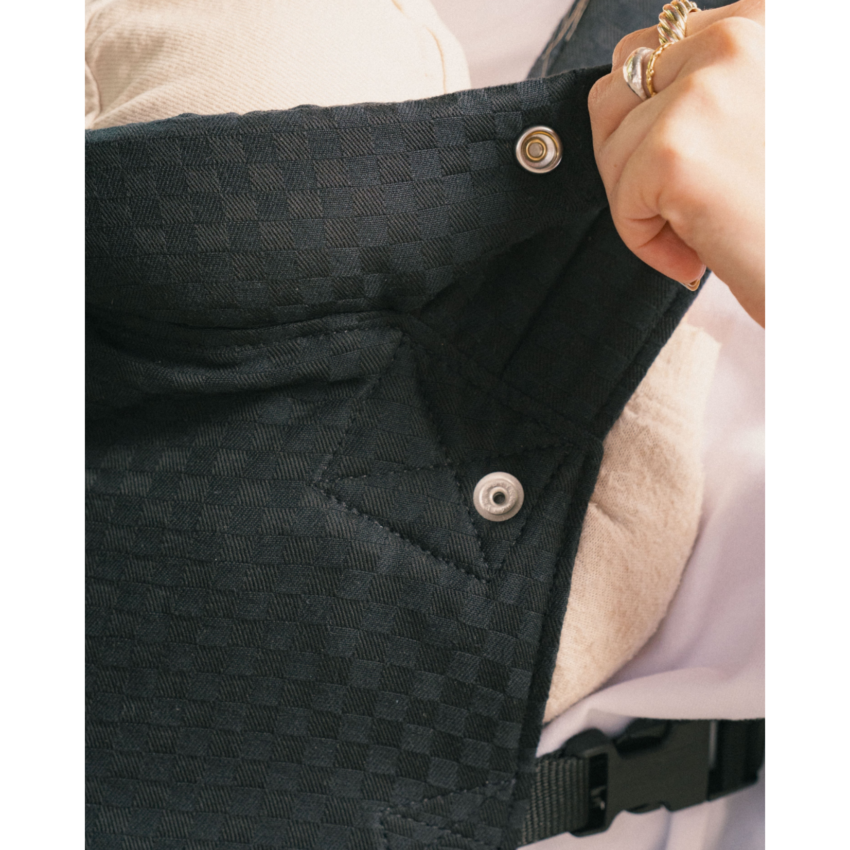 Monkose Baby Carriers Monkose - Draagzak HEIWA - checkered noir