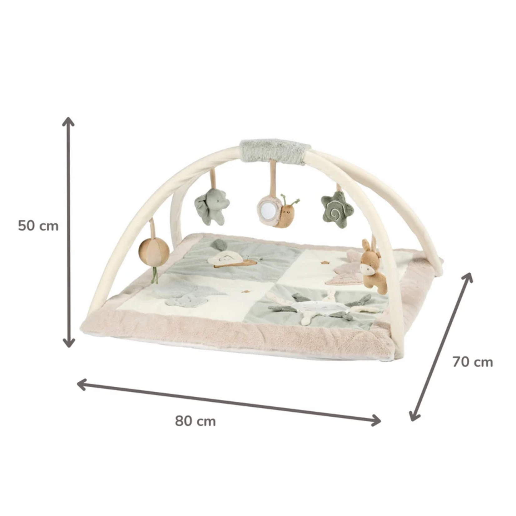 Nattou Nattou - LouLou - Speeltapijt met Ronde Bogen 80x80 cm