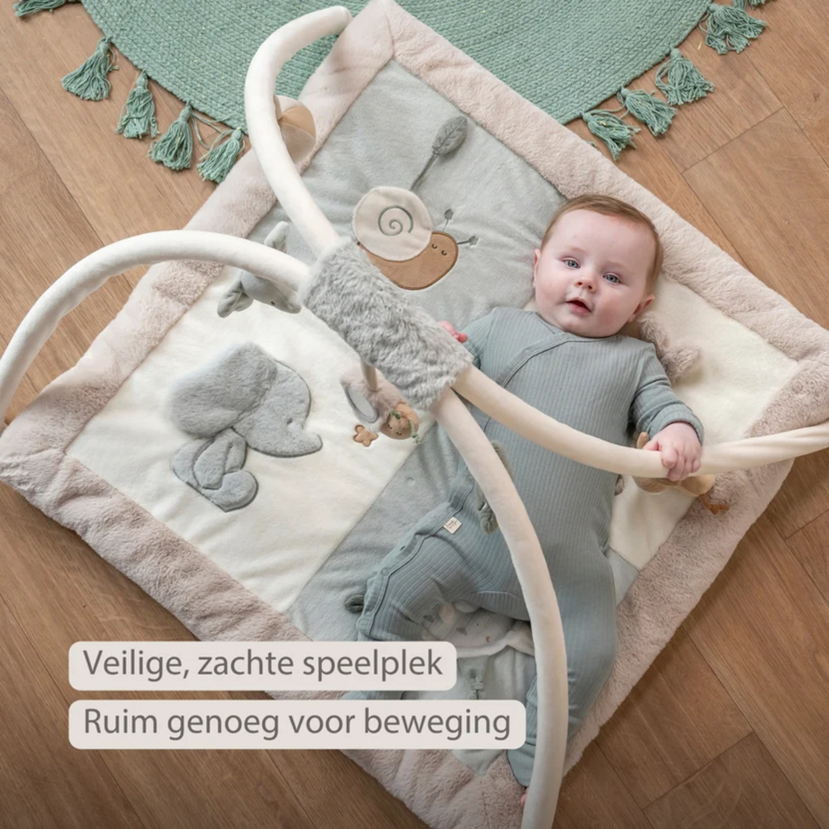 Nattou Nattou - LouLou - Speeltapijt met Ronde Bogen 80x80 cm