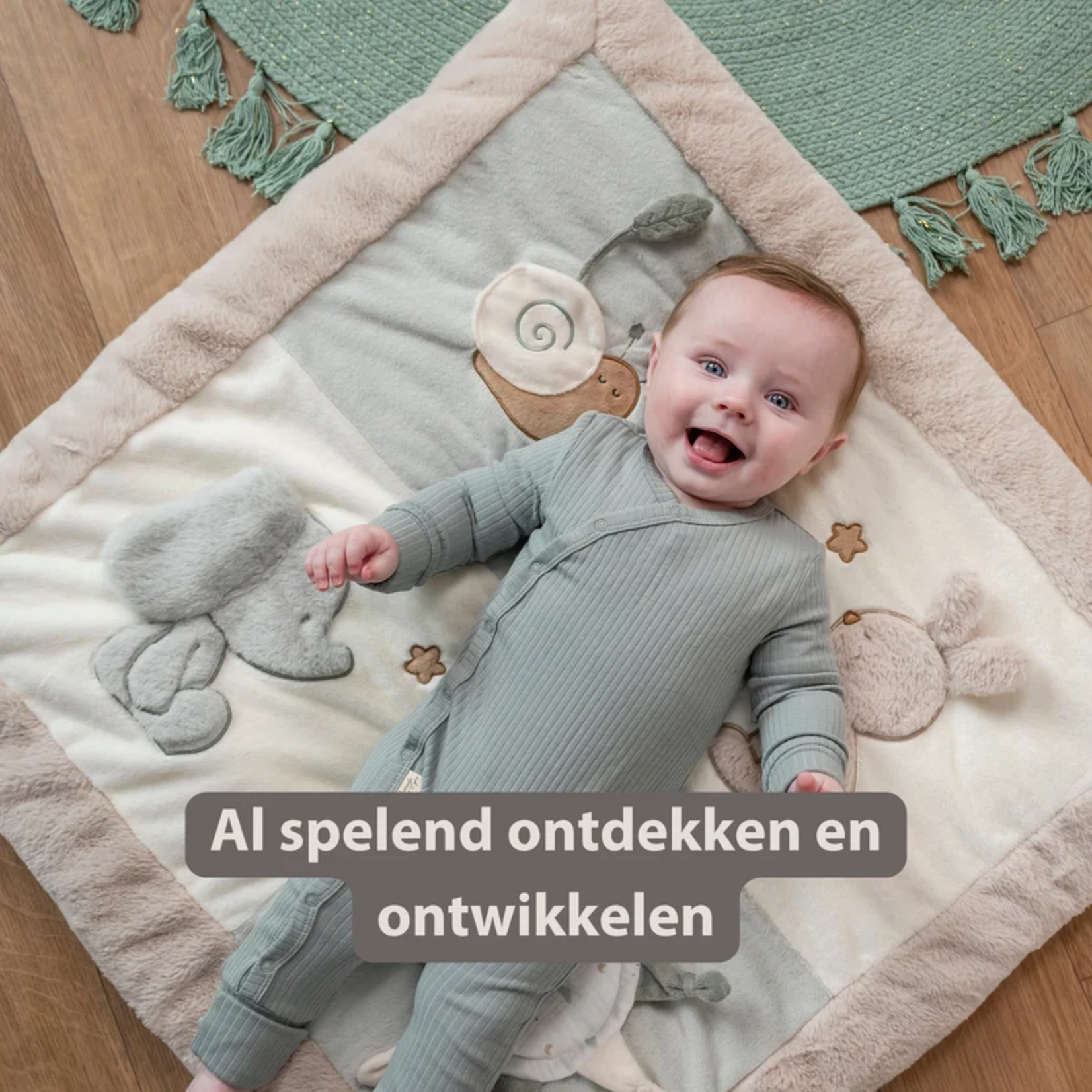 Nattou Nattou - LouLou - Speeltapijt met Ronde Bogen 80x80 cm