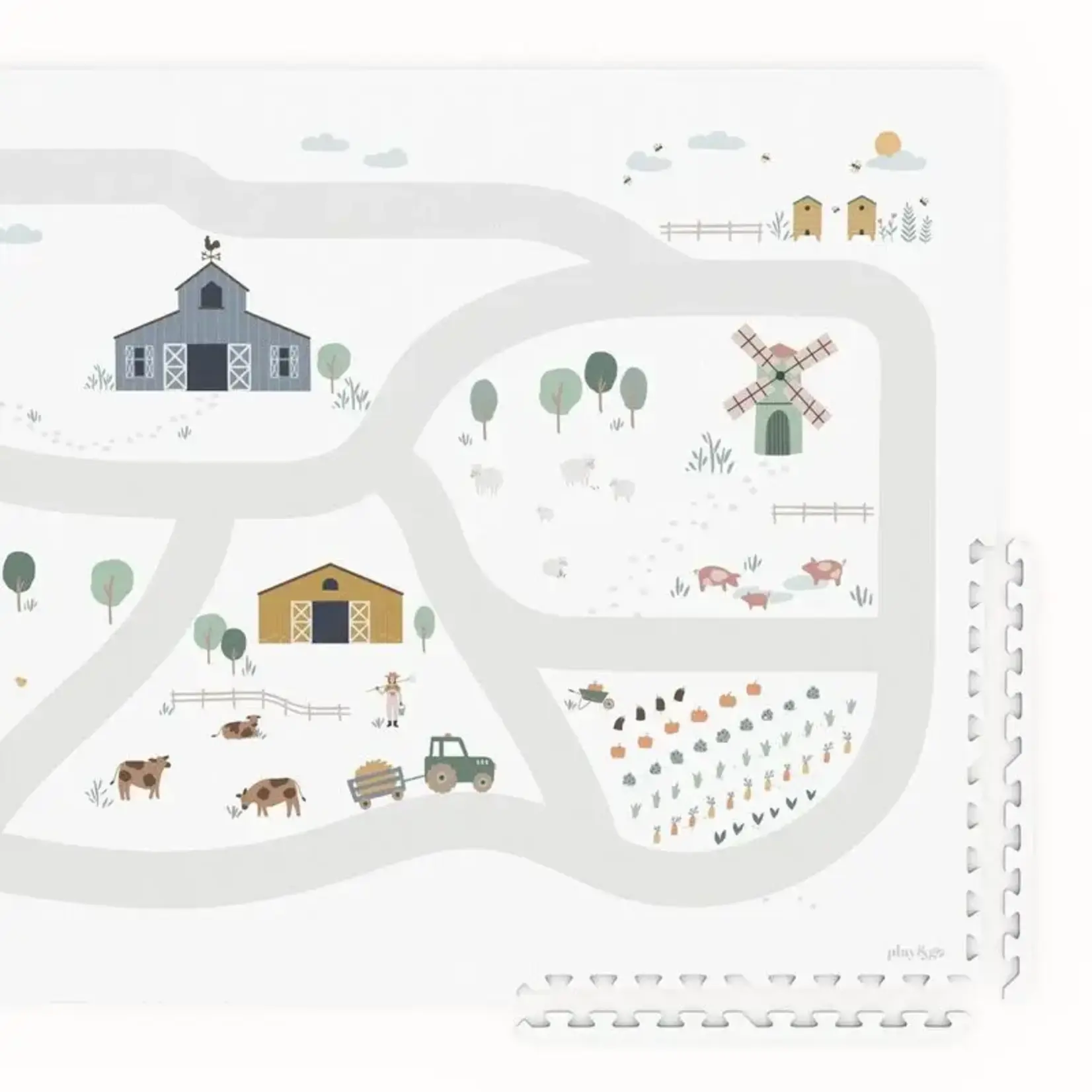 Play & Go Play & Go - tiloo - EEVAA - Farm (120 x 180 cm - 6 tiles)