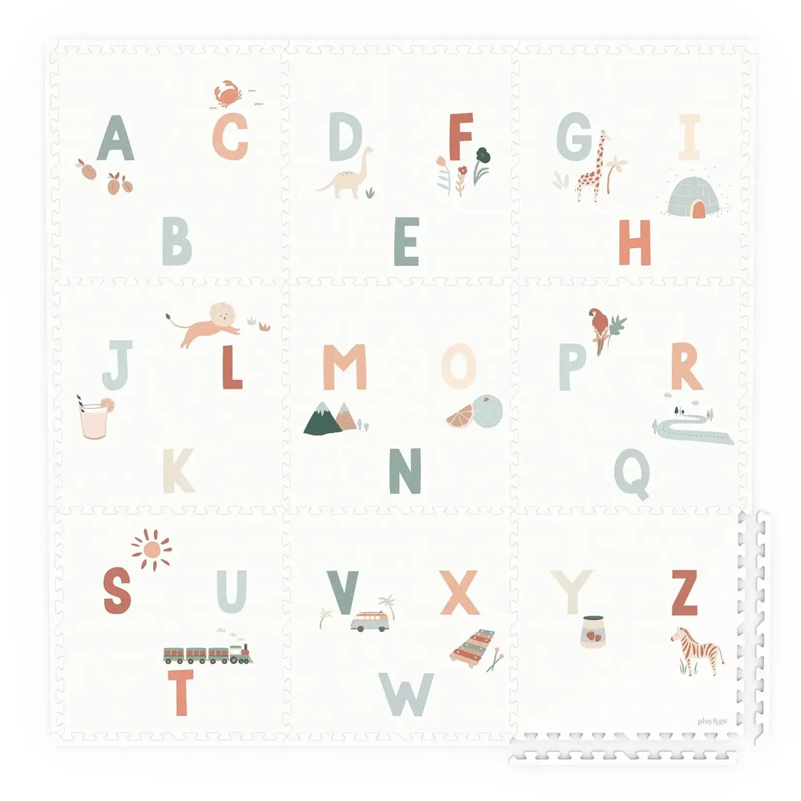 Play & Go Play & Go - tiloo - EEVAA - Alphabet (180 x 180 cm - 9 tiles)