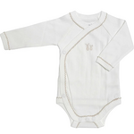 Poetree Kids Poetree Kids - Overslag Romper/Body Lange Mouwen Teddy - Crème