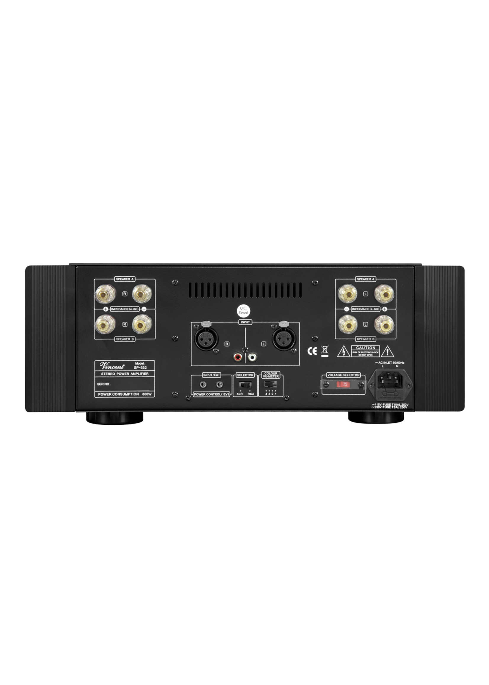 Class-A stereo hybride eindversterker zilver