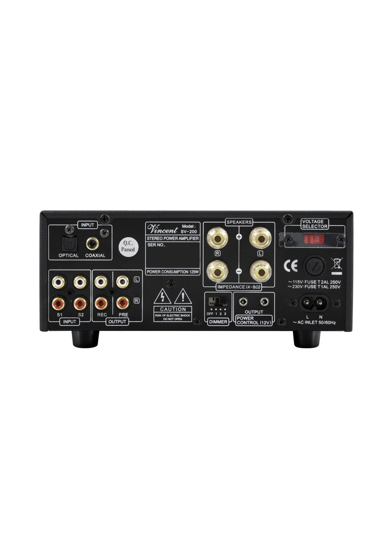 Geintegreerde stereo hybride versterker zilver