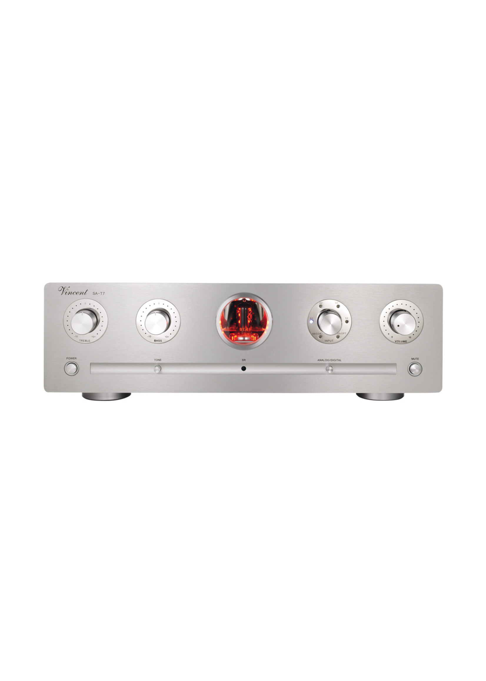 stereo buizen voorversterker zilver