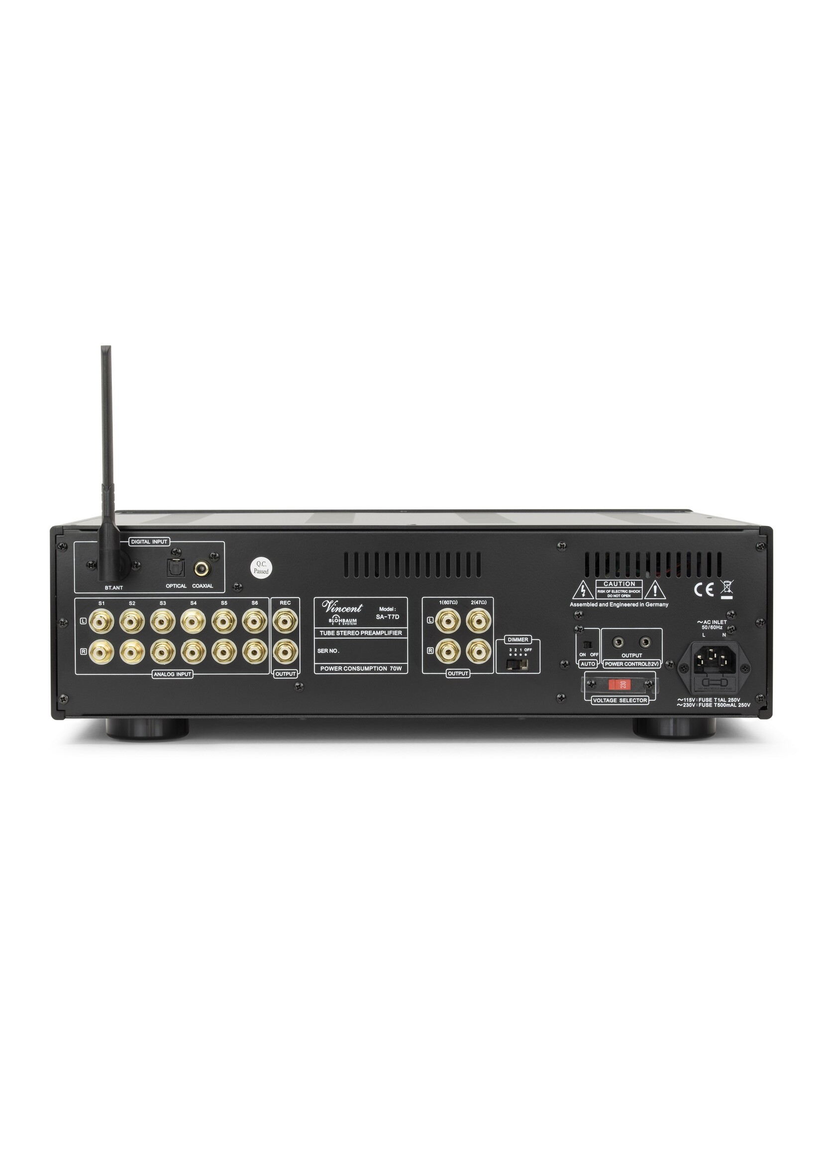 SA-T7 Diamond stereo voorversterker zwart