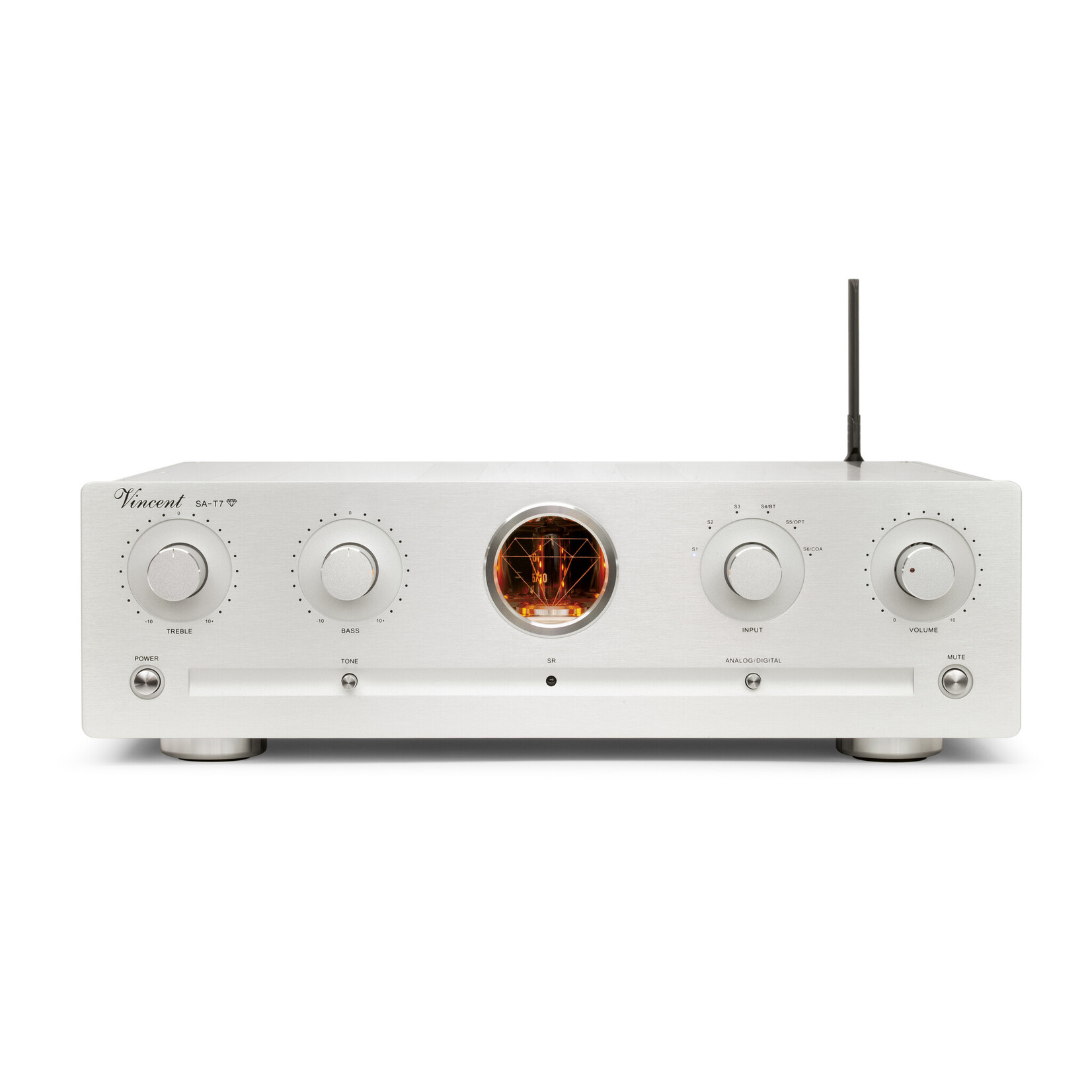 SA-T7 Diamond stereo voorversterker zilver