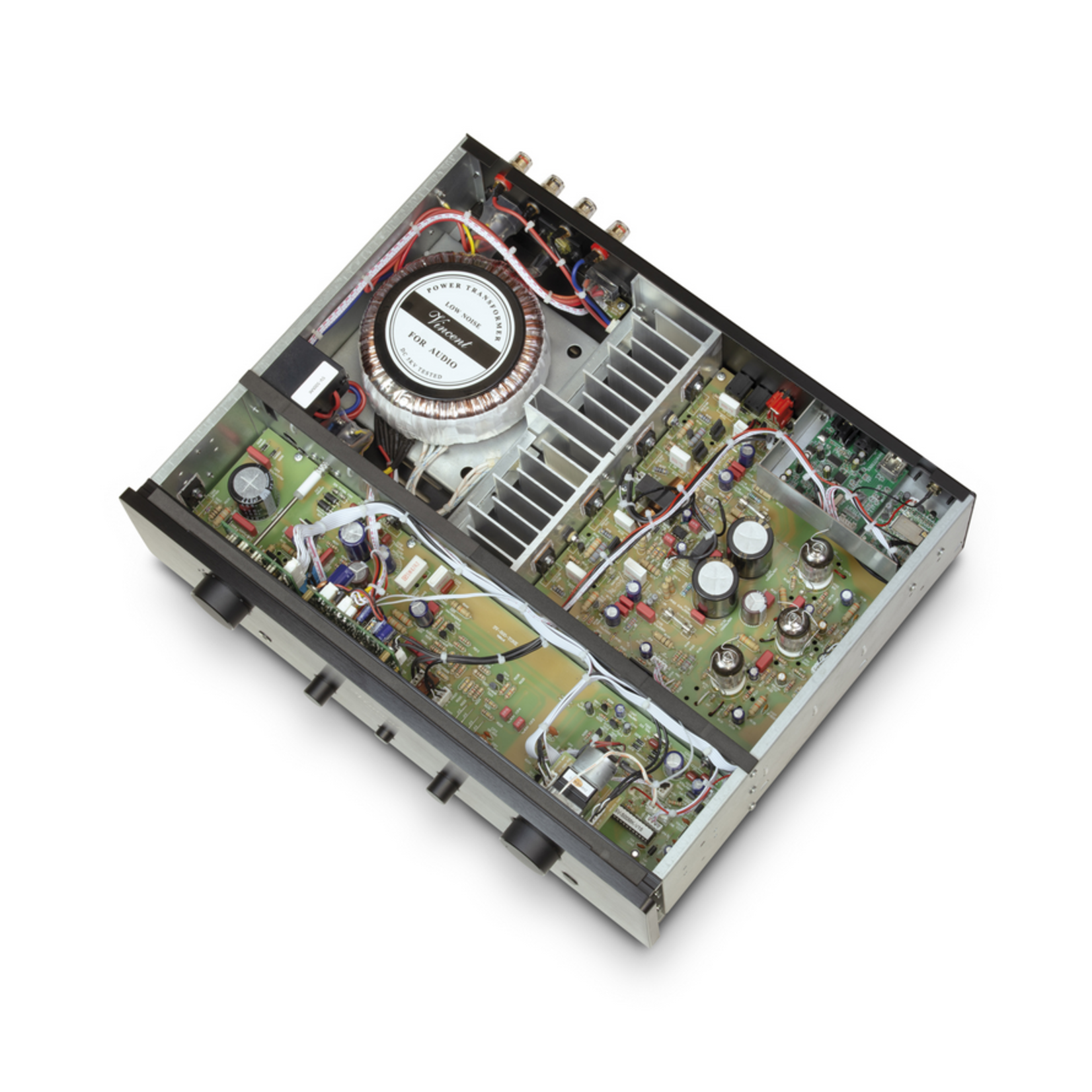 Geintegreerde stereo hybride versterker zwart