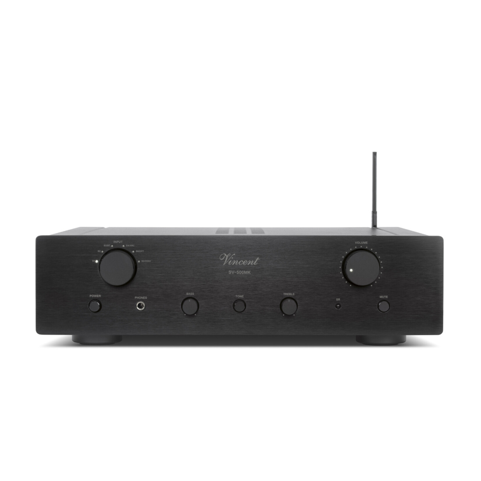 Geintegreerde stereo hybride versterker zwart