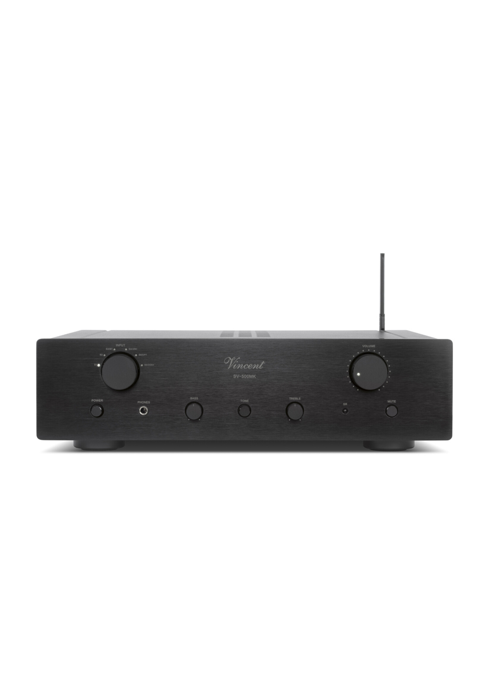 Geintegreerde stereo hybride versterker zwart