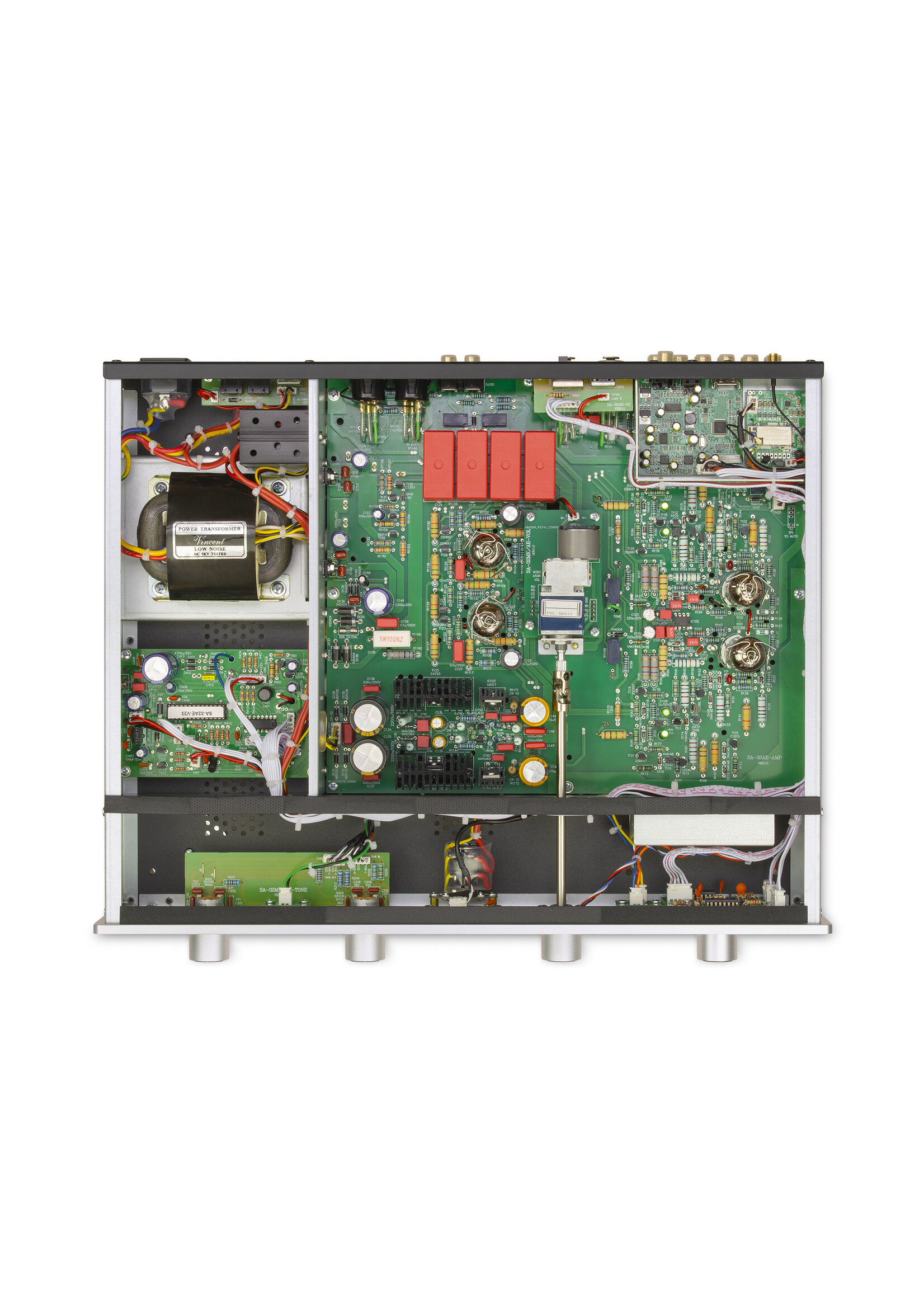 SA-32AE hybride voorversterker zilver