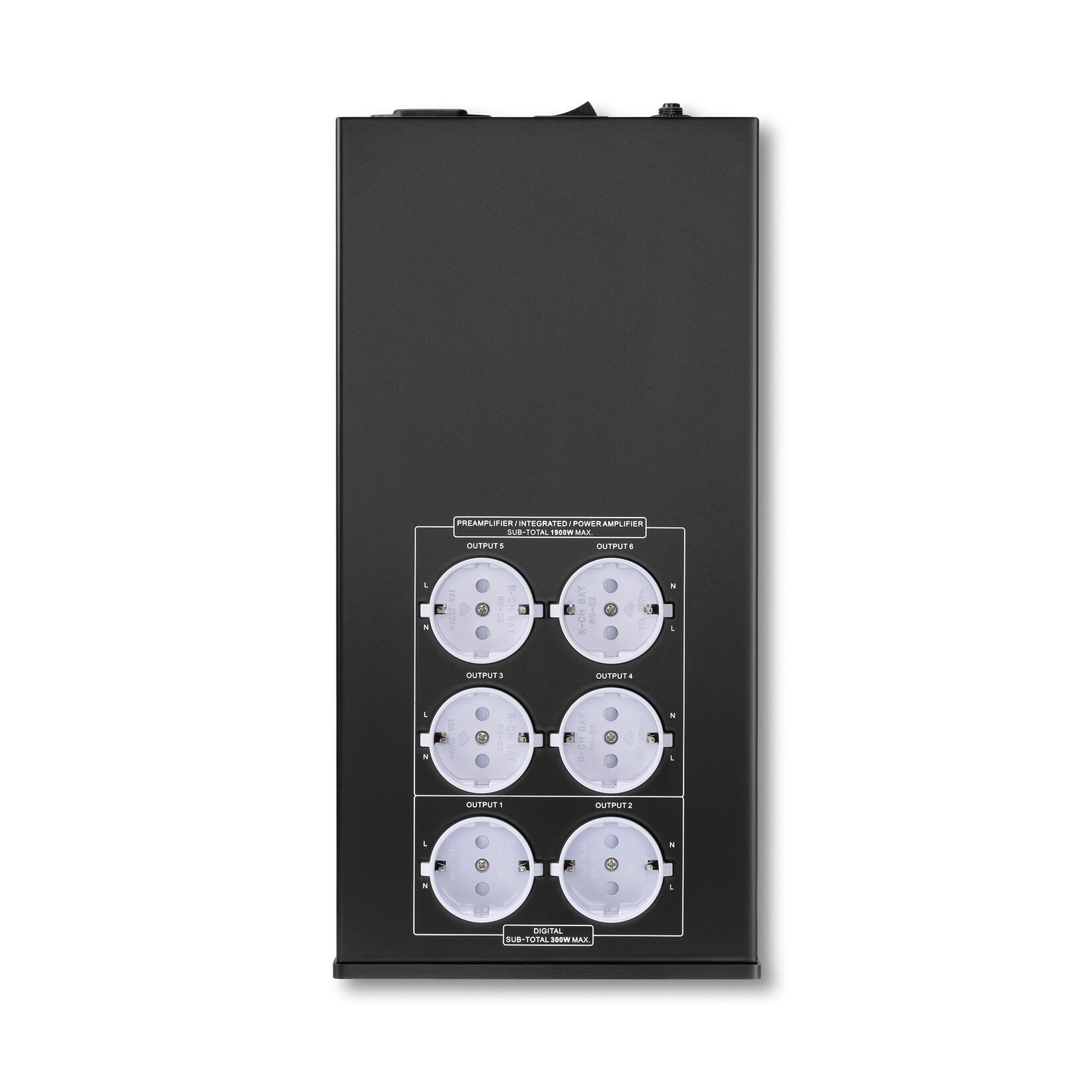 PF-3 EMI Netfilter met DC blocker zwart