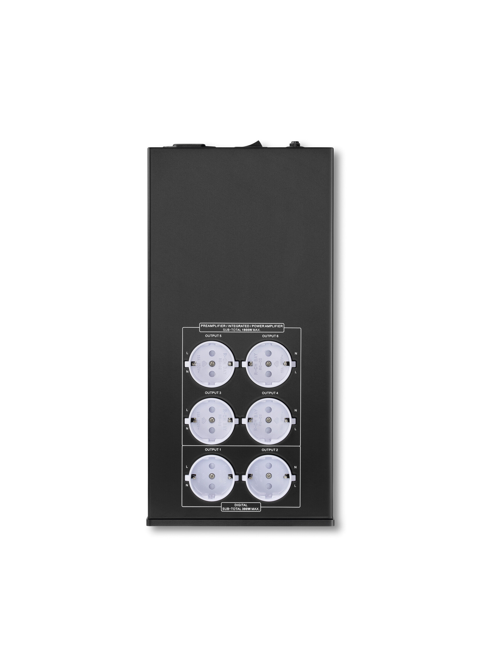 PF-3 EMI Netfilter met DC blocker zwart