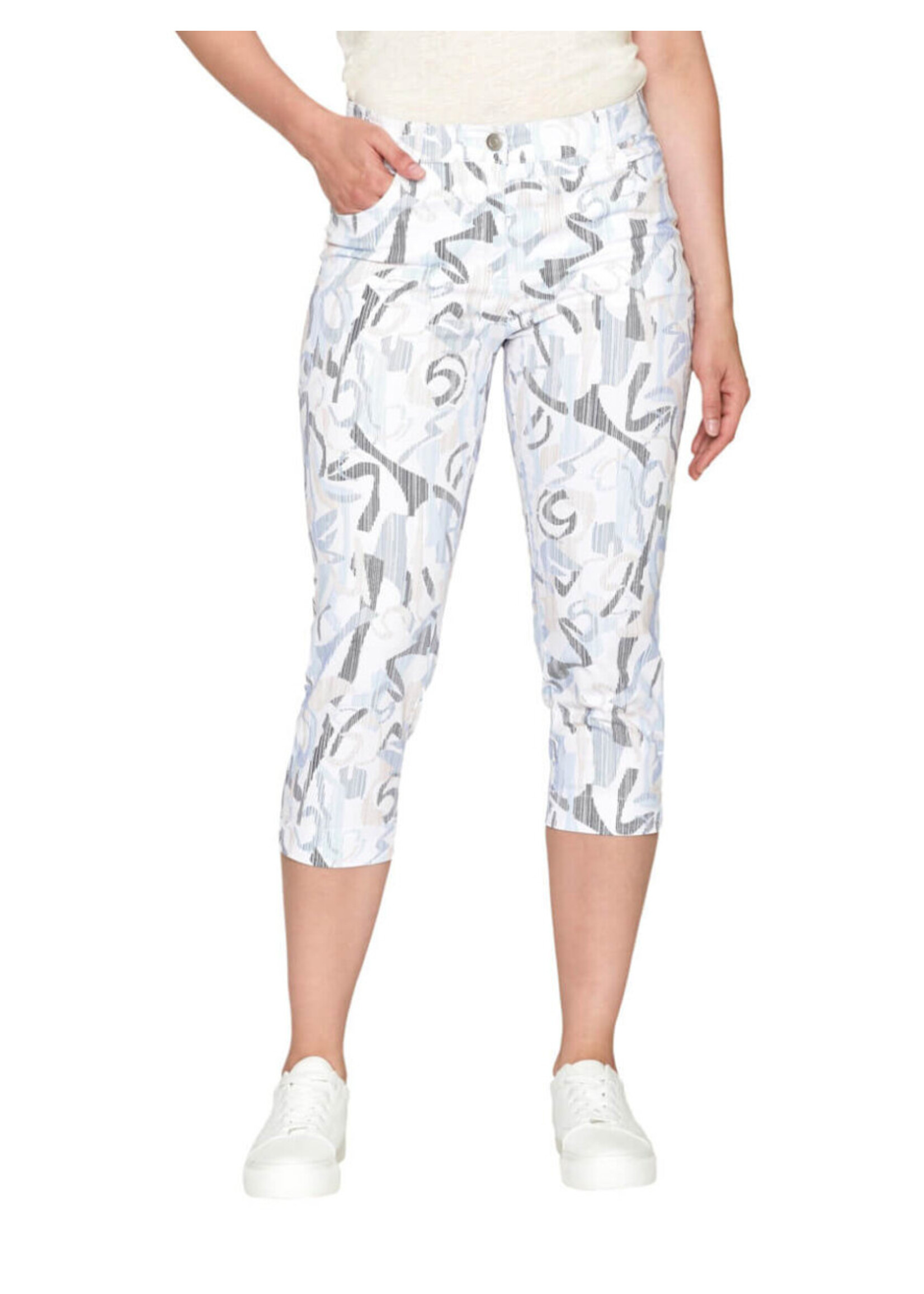 BRANDTEX BRANDTEX CAPRI PANTS MADELAINE PRINT 217211