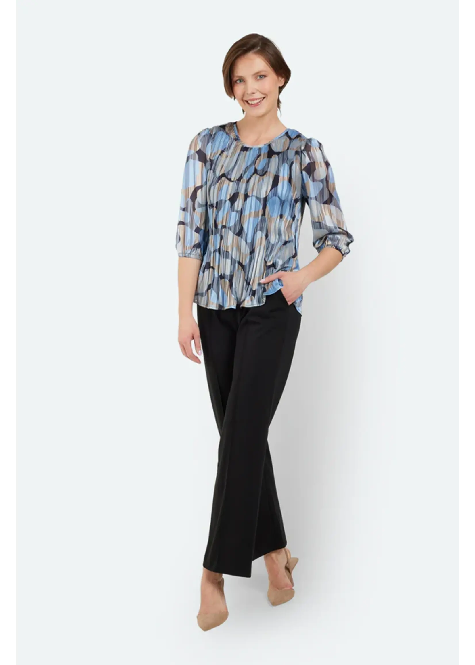 BRANDTEX BRANDTEX BLOUSE PLISSE 218583