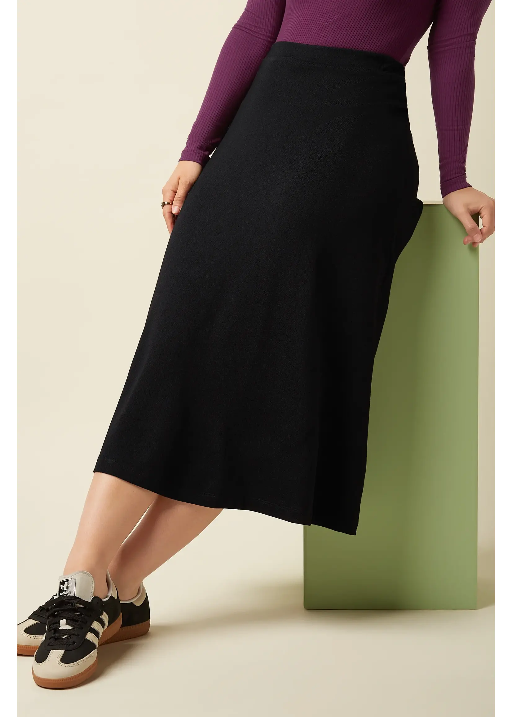 KING LOUIE KING LOUIE JUNO MIDI SKIRT MILANO CREPE 09030