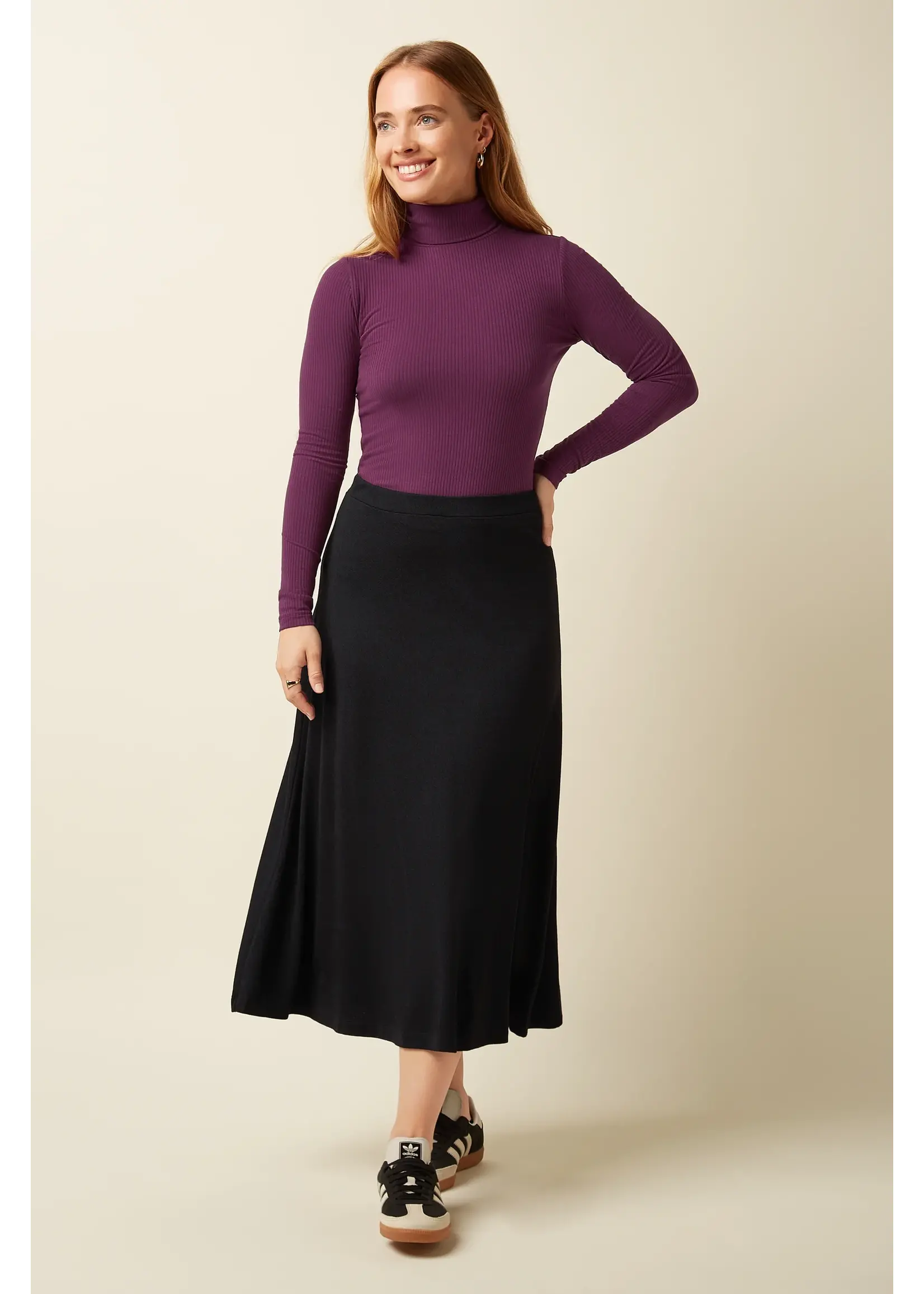 KING LOUIE KING LOUIE JUNO MIDI SKIRT MILANO CREPE 09030