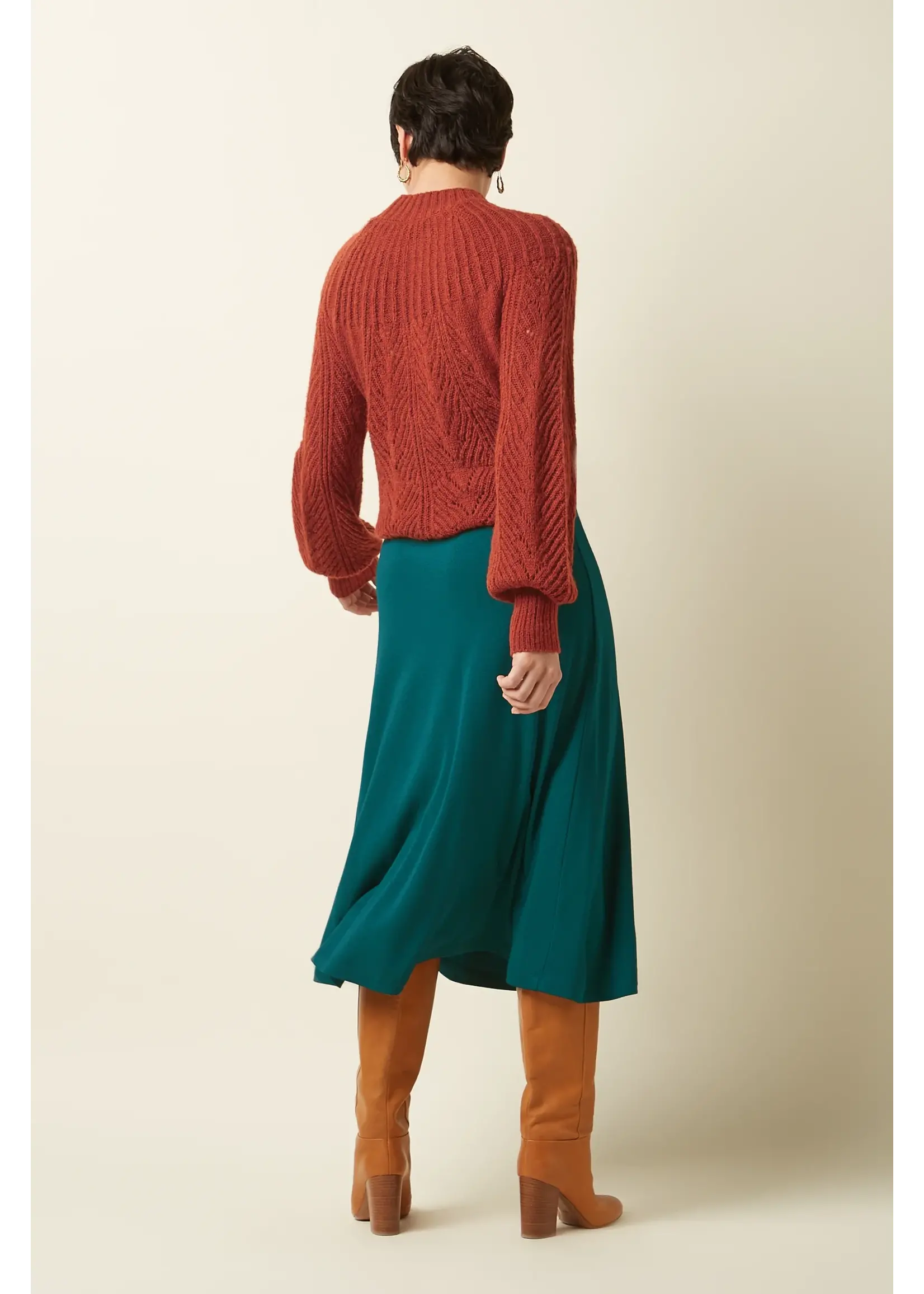 KING LOUIE KING LOUIE JUNO MIDI SKIRT MILANO CREPE 09030