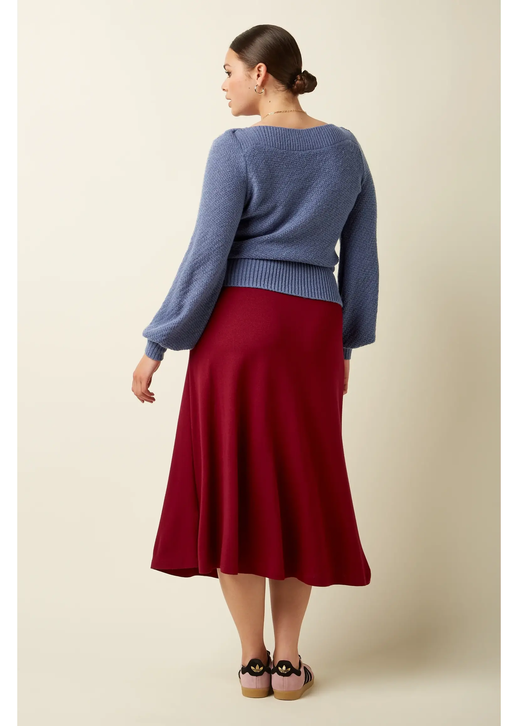 KING LOUIE KING LOUIE JUNO MIDI SKIRT MILANO CREPE 09030