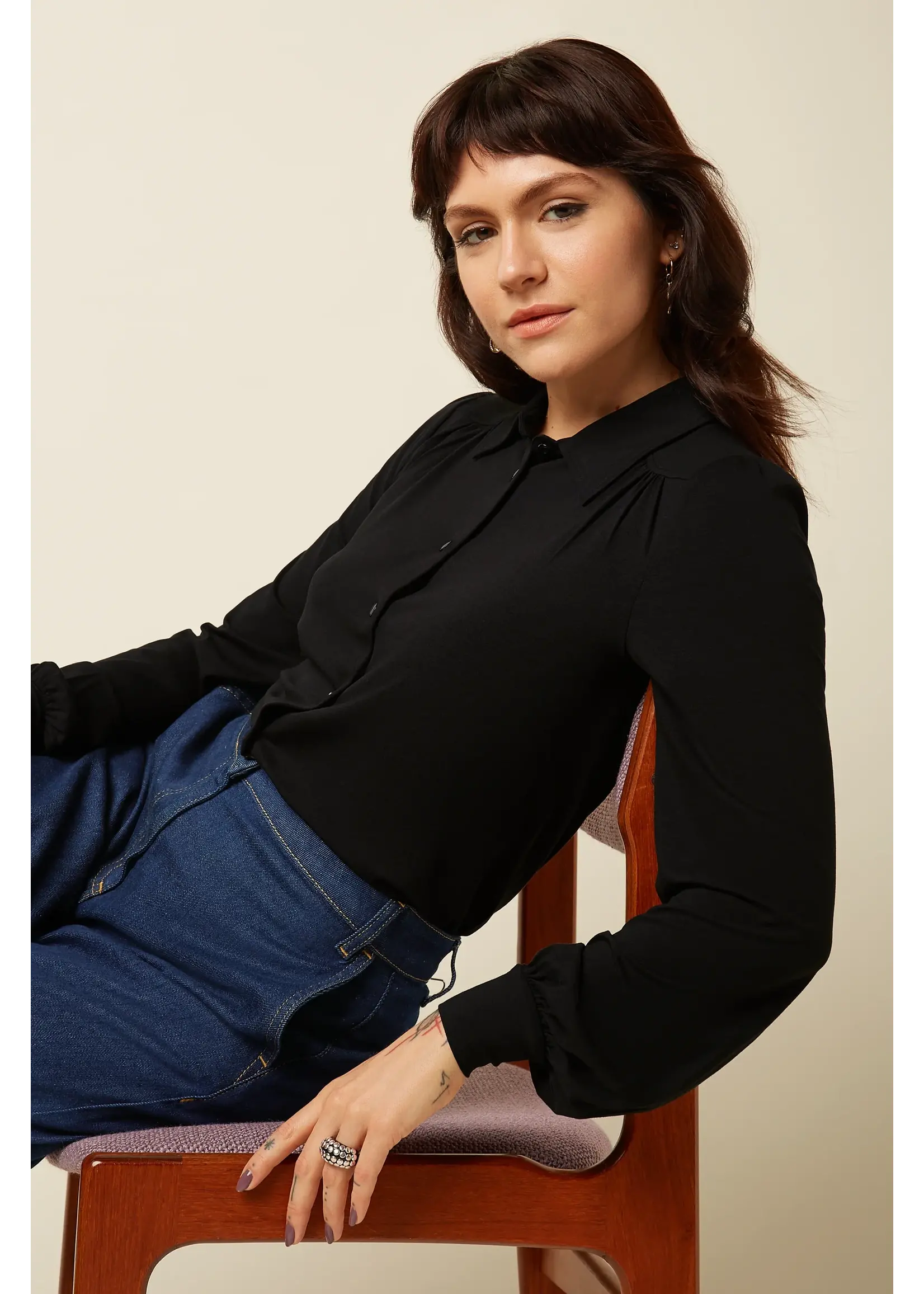 KING LOUIE KING LOUIE CARINA BLOUSE VISCOSE LIGHT 09378