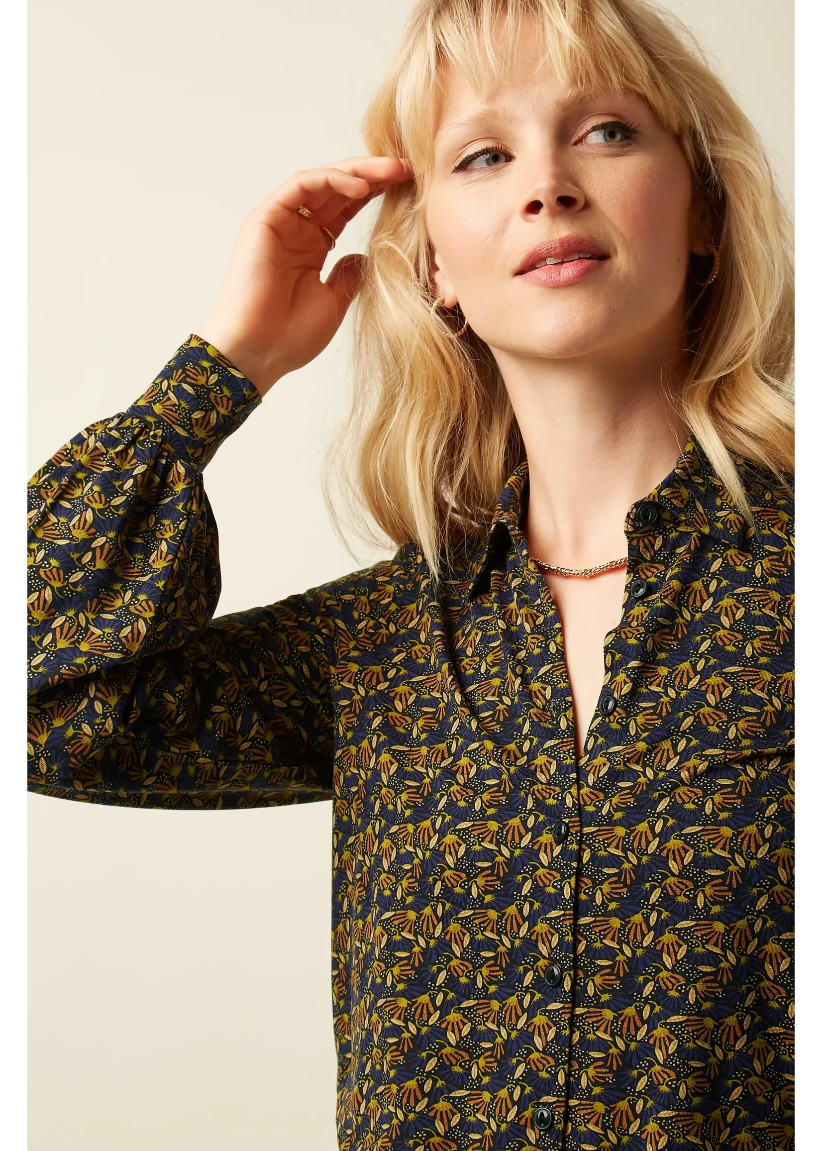 KING LOUIE KING LOUIE MAISIE BLOUSE MIRTH JERSEY 10180